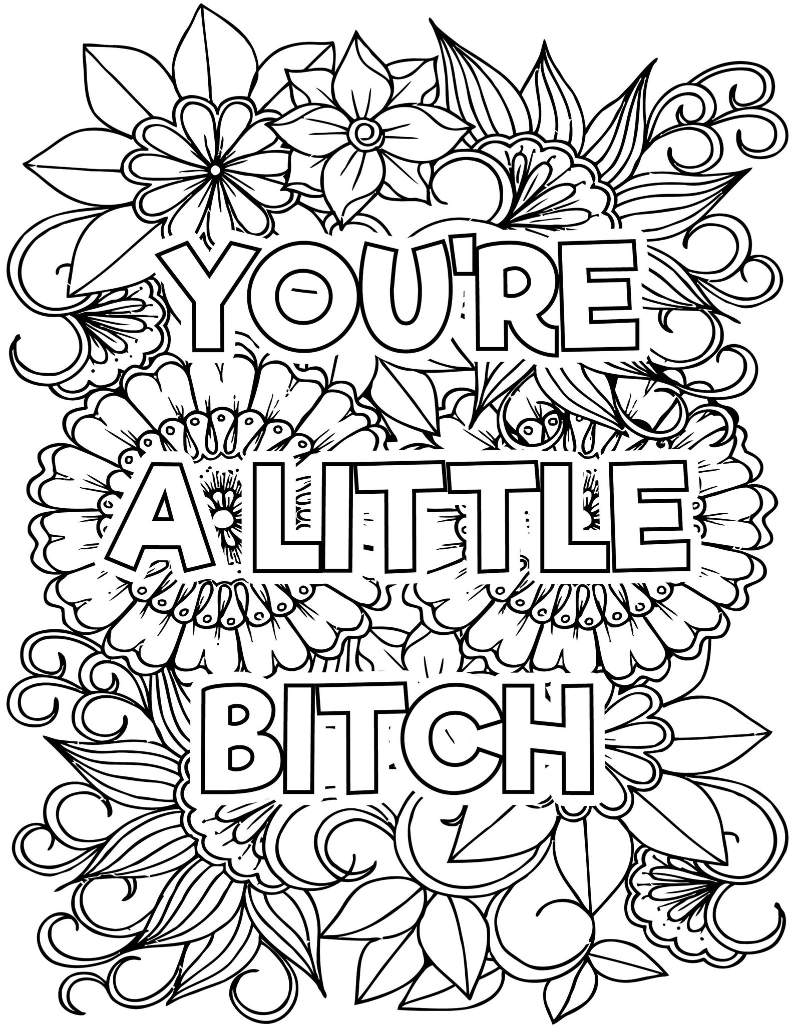 10 Adult Curse Words Coloring Pages Adult Coloring Pages Printable Swear Word Coloring Pages