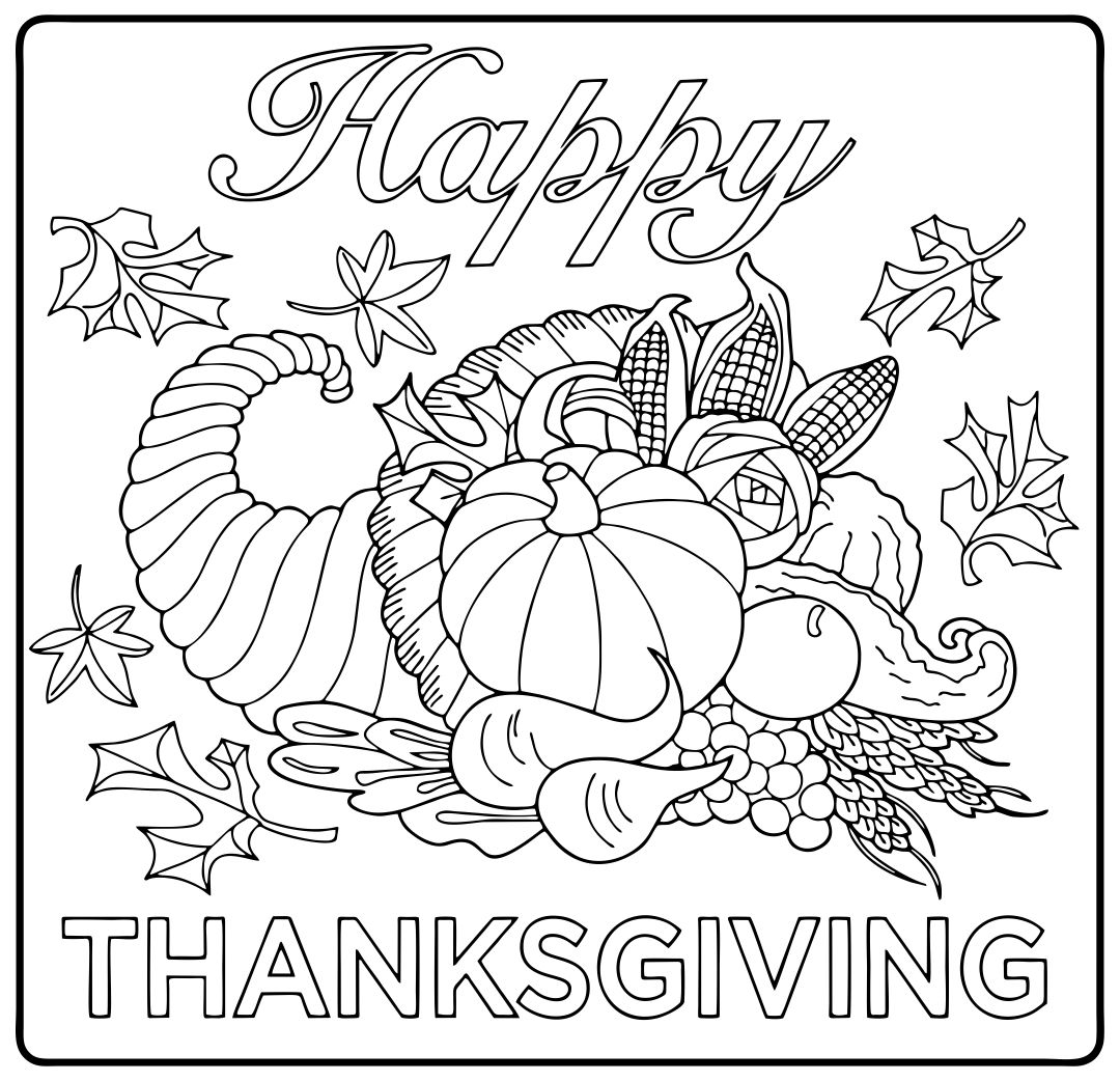 Cool Coloring Pages Printable Thanksgiving