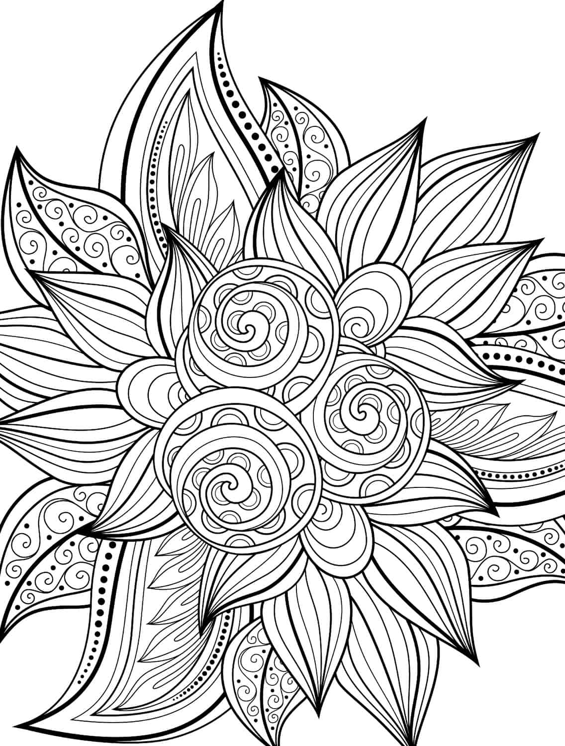 10 Free Printable Holiday Adult Coloring Pages