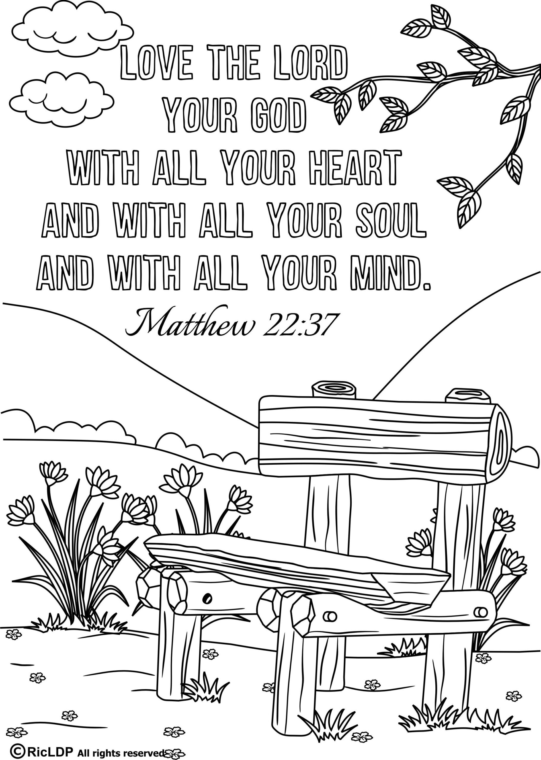 15 Printable Bible Verse Coloring Pages 8 5 X 11 Inches Pdf File Bible Verse Coloring Page
