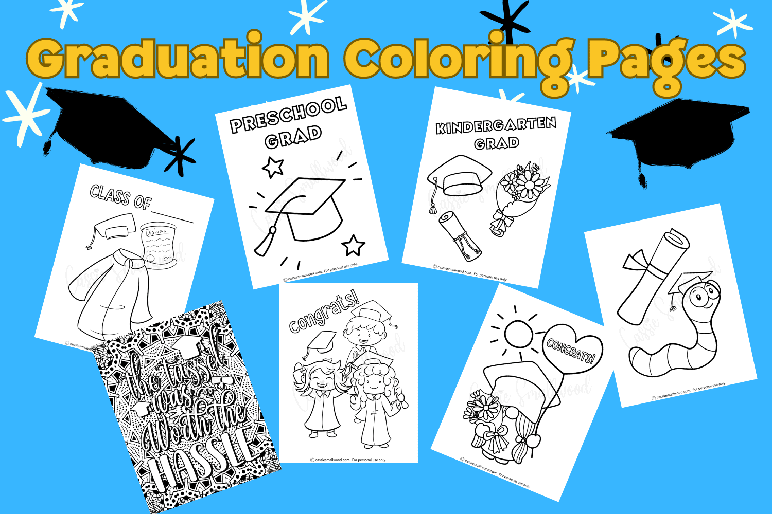Printable Graduation Coloring Pages 2019