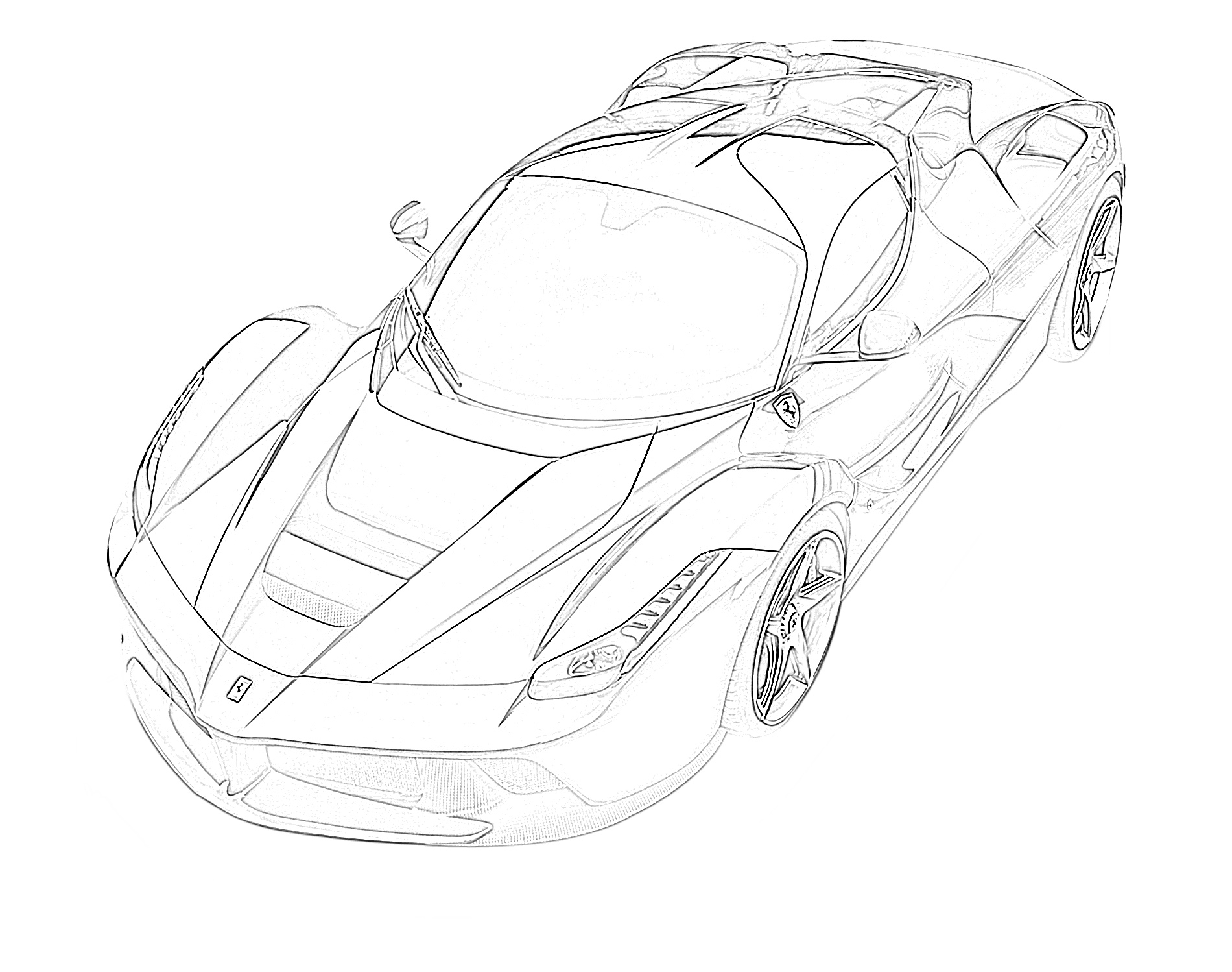Cool Laferrari Coloring Pages Printable