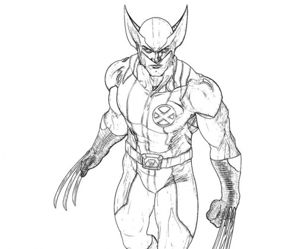 Wolverine Printable Coloring Pages