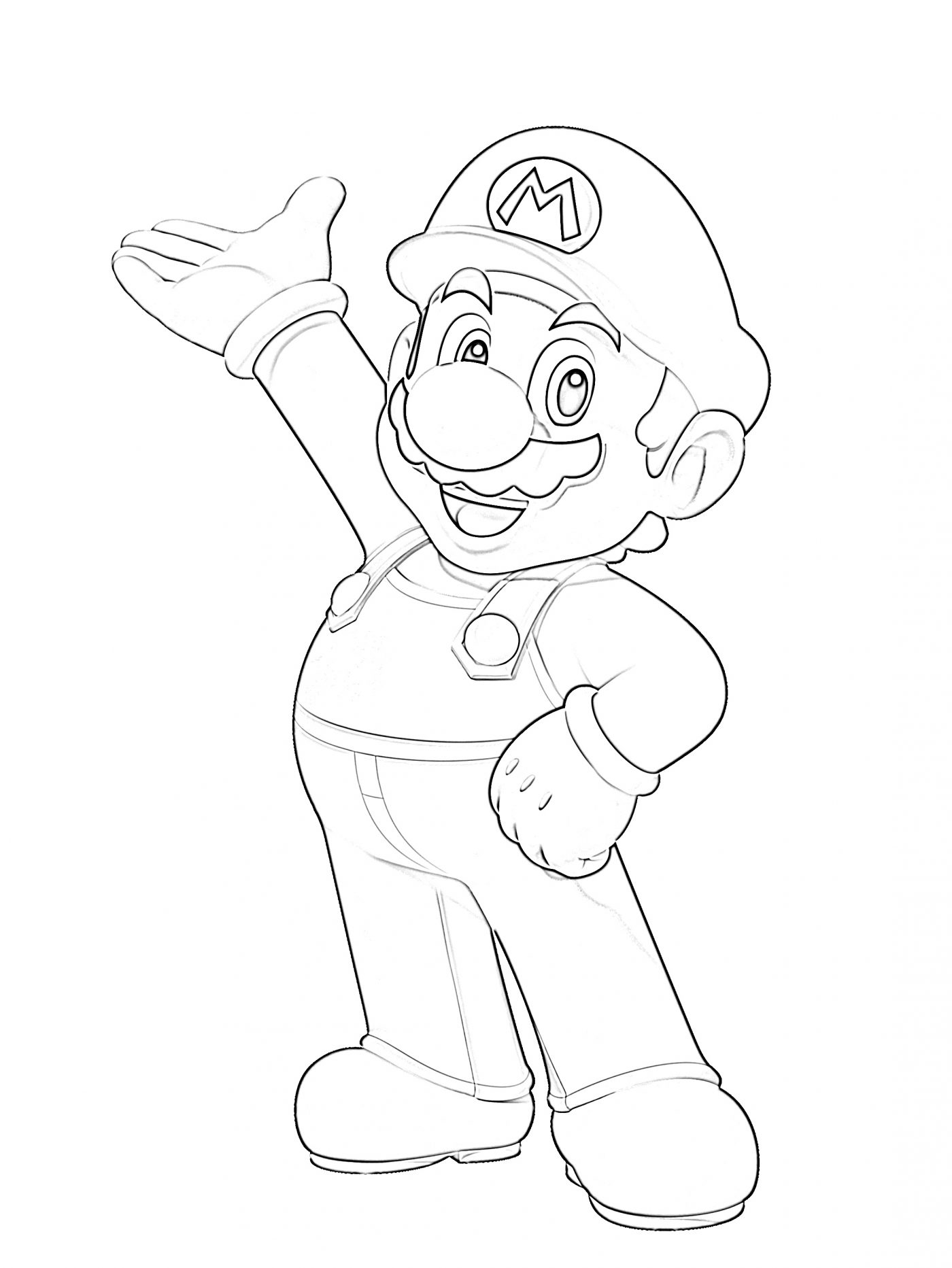 Mario Printable Coloring Pages