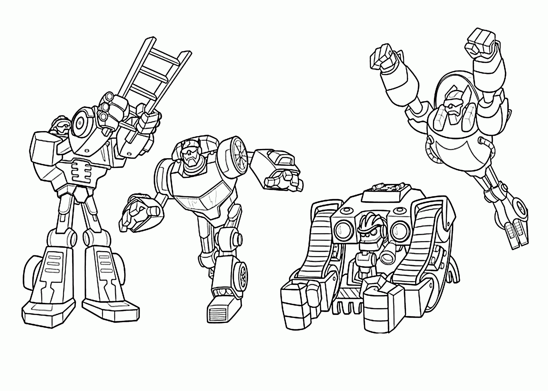 20 Printable Transformers Rescue Bots Coloring Pages