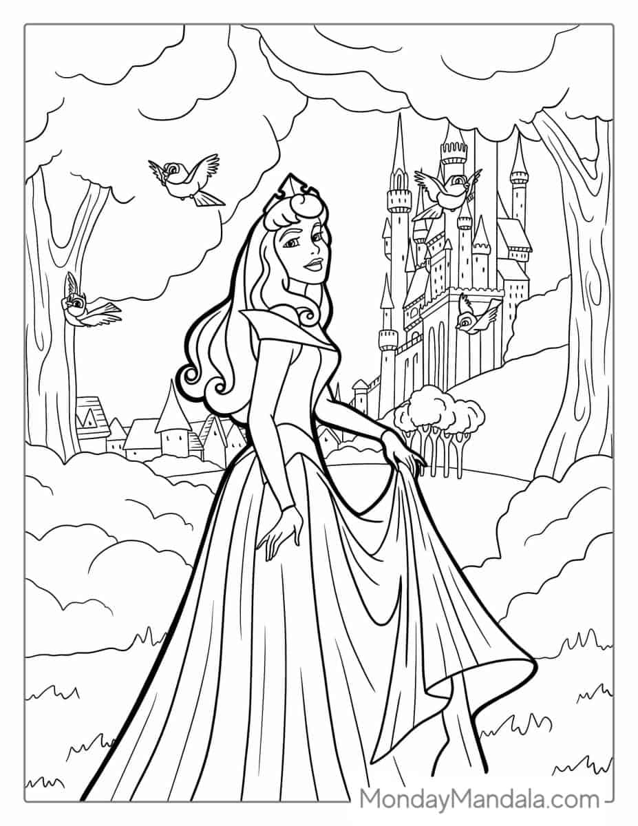 20 Sleeping Beauty Coloring Pages Free PDF Printables