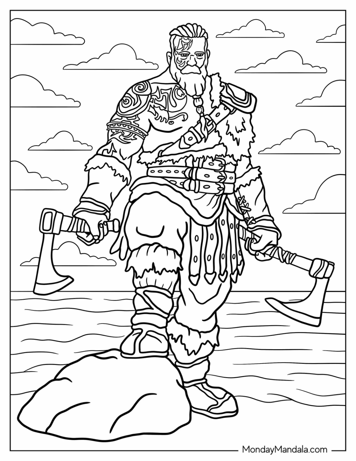20 Viking Coloring Pages Free PDF Printables