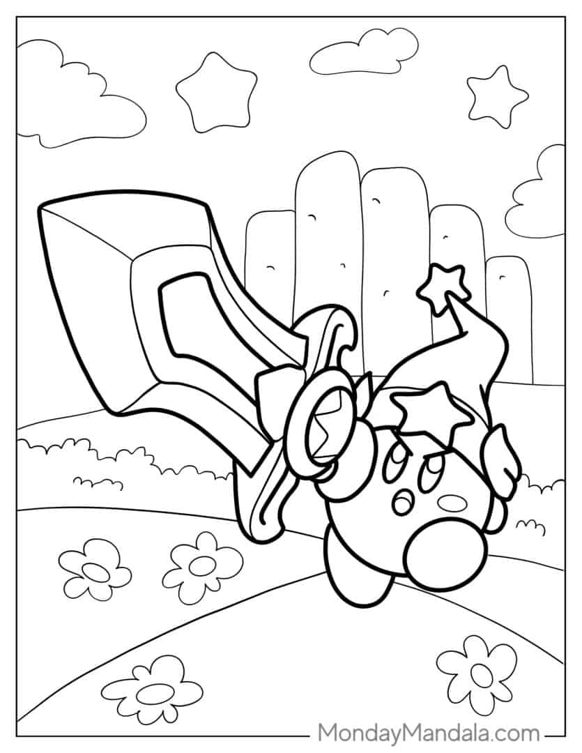 28 Kirby Coloring Pages Free PDF Printables
