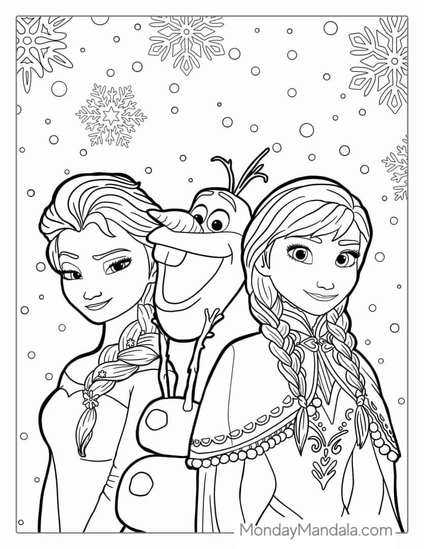 Free Printable Coloring Pages Frozen