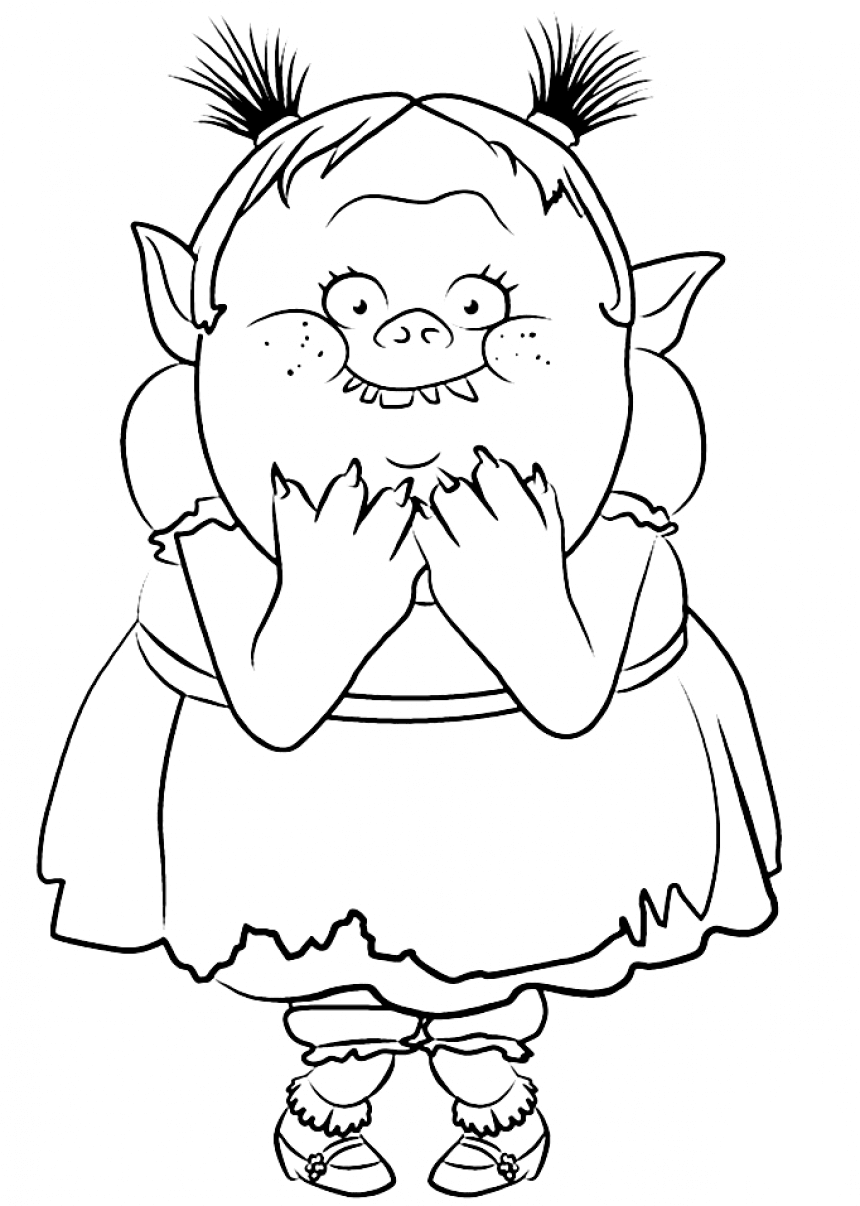 30 Printable Trolls Movie Coloring Pages