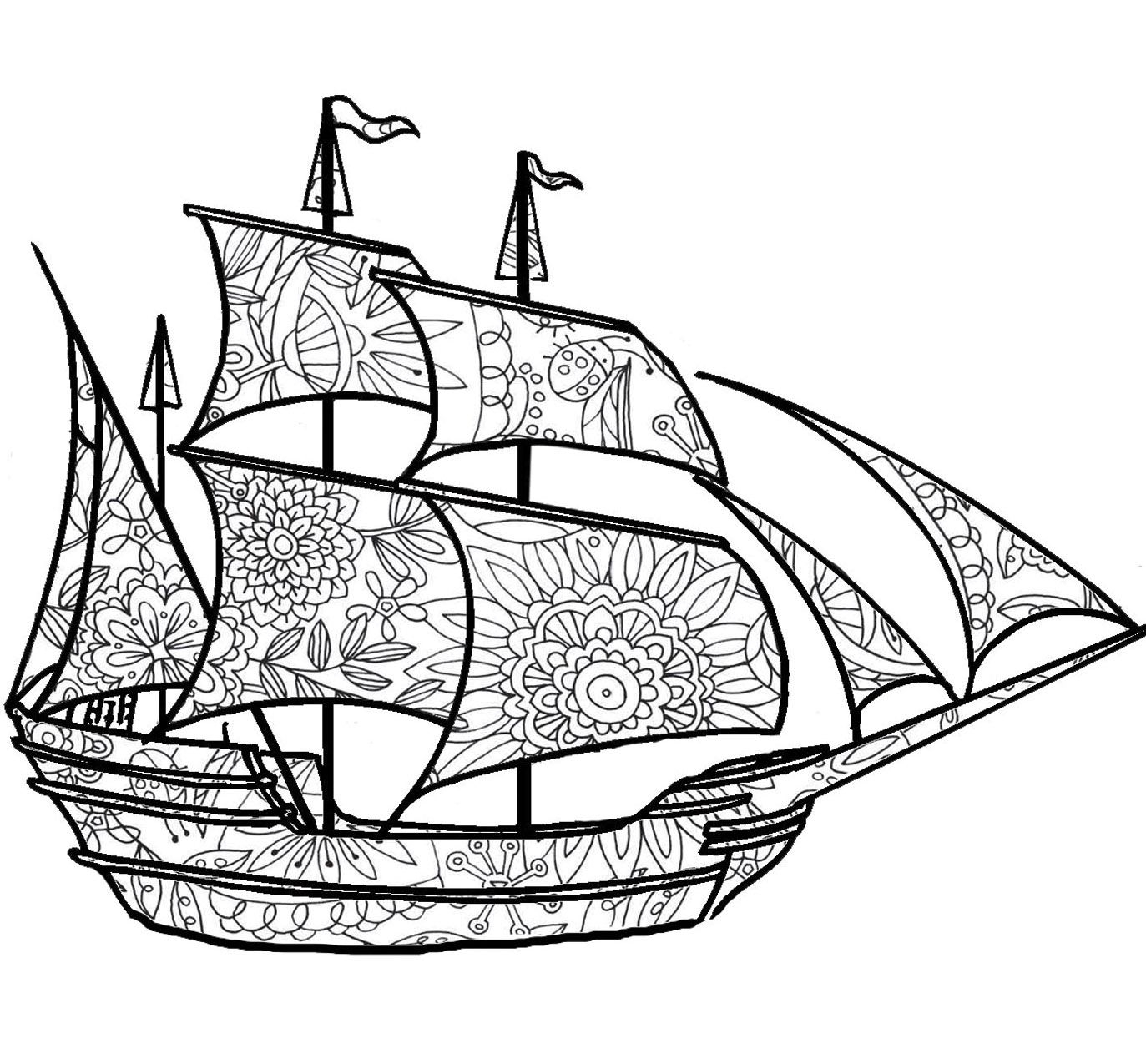 49 Ship Coloring Pages For Adults Haensche Nimglueck