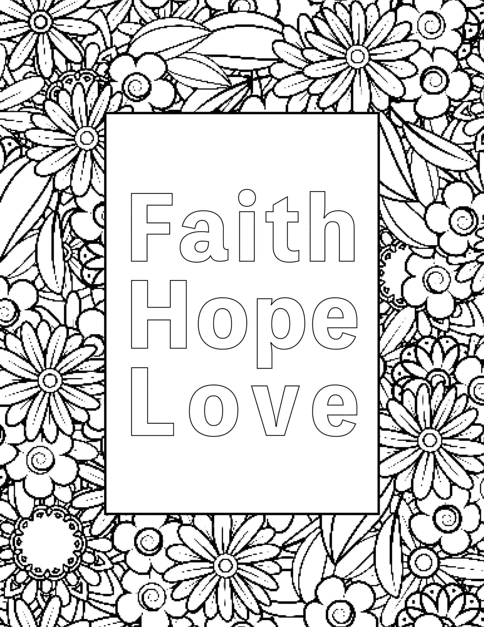 7 Printable Bible Verse Coloring Pages On Love My Printable Faith
