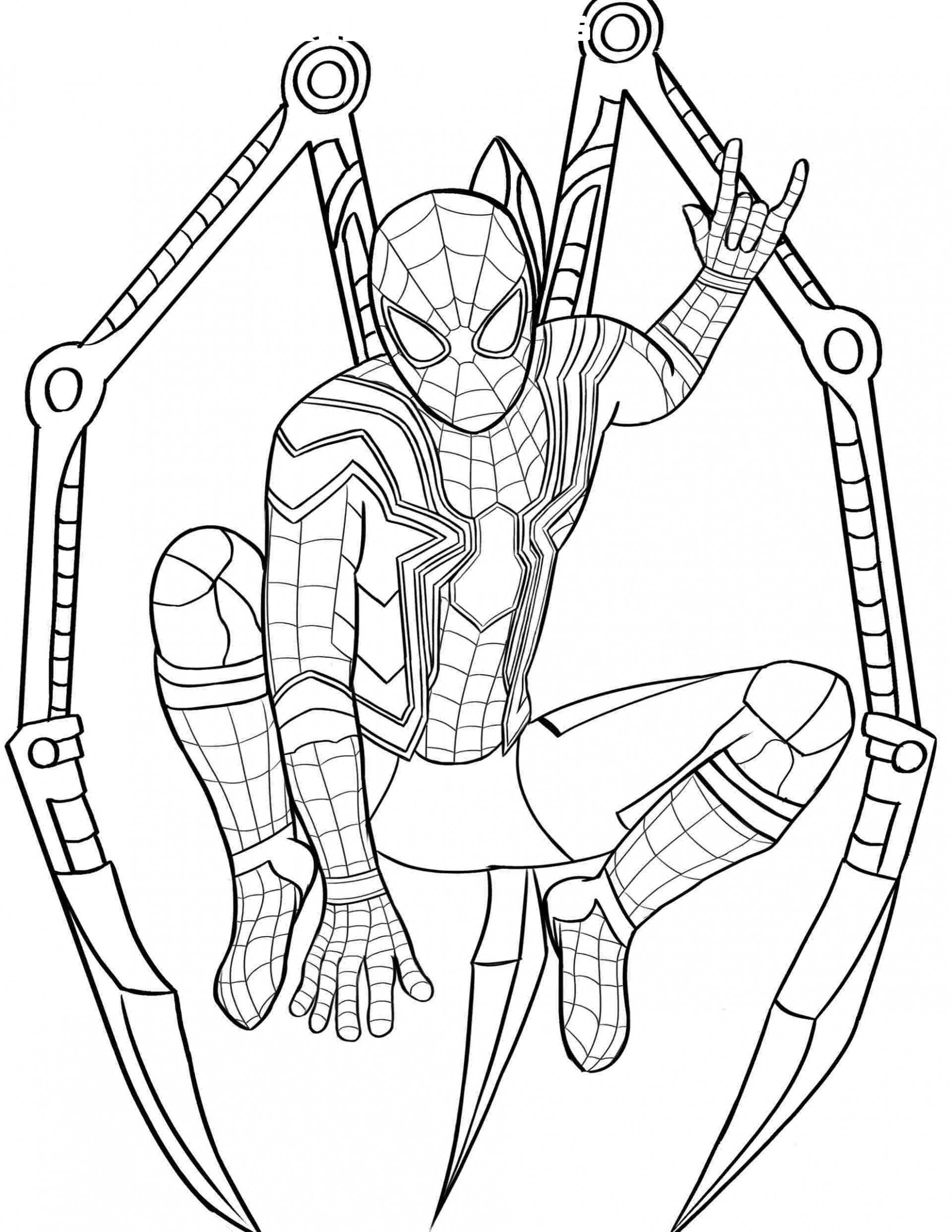 Printable Spiderman Coloring Pages