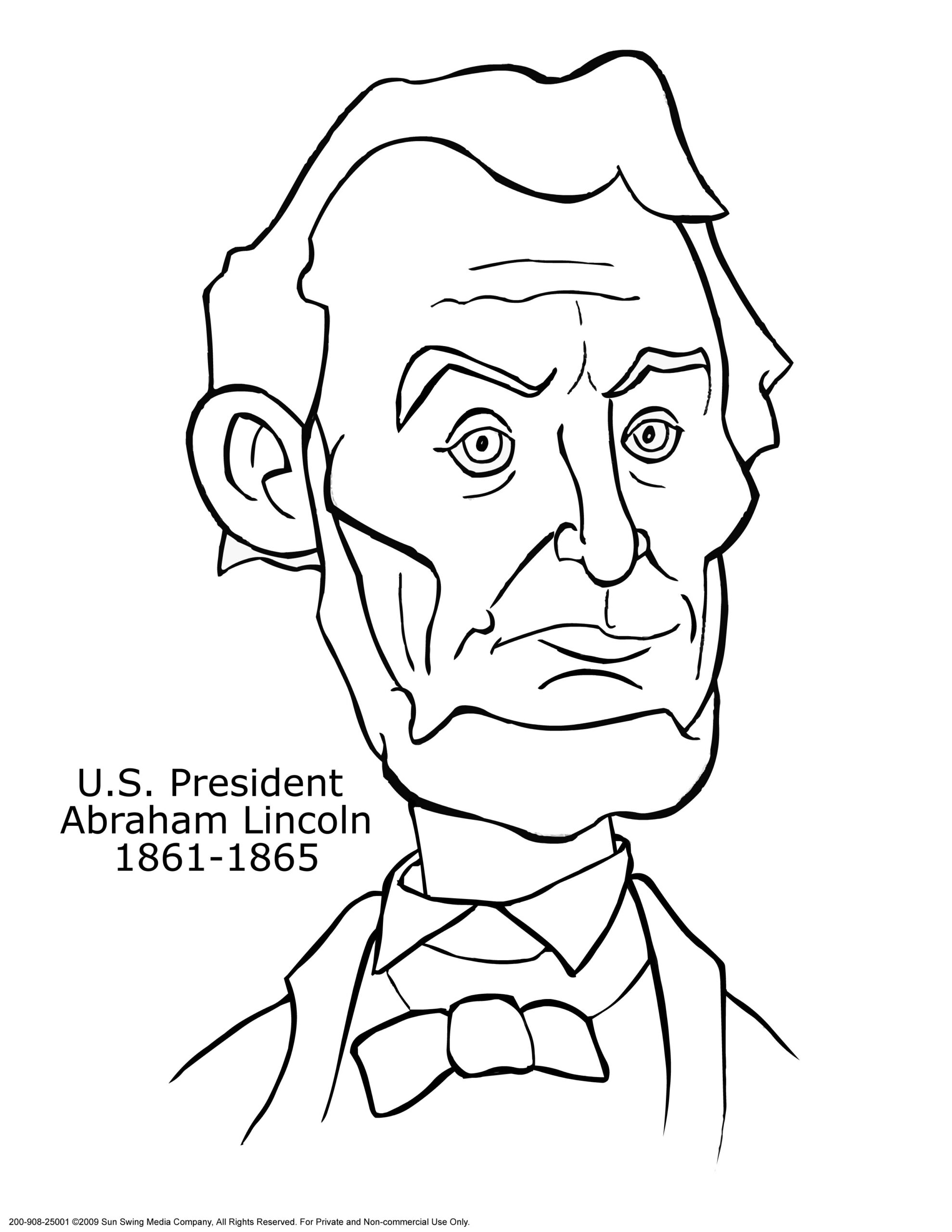 Abraham Lincoln Printables Coloring Pages