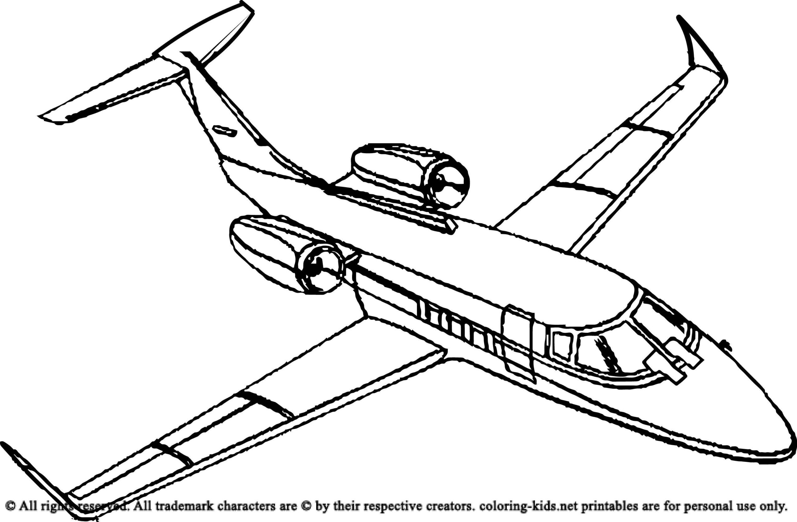 Printable Airplane Coloring Pages