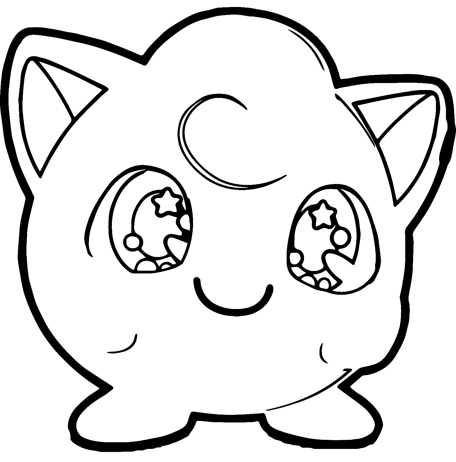 Amazing Pokemon Jigglypuff Coloring Page Free Printable Coloring Pages