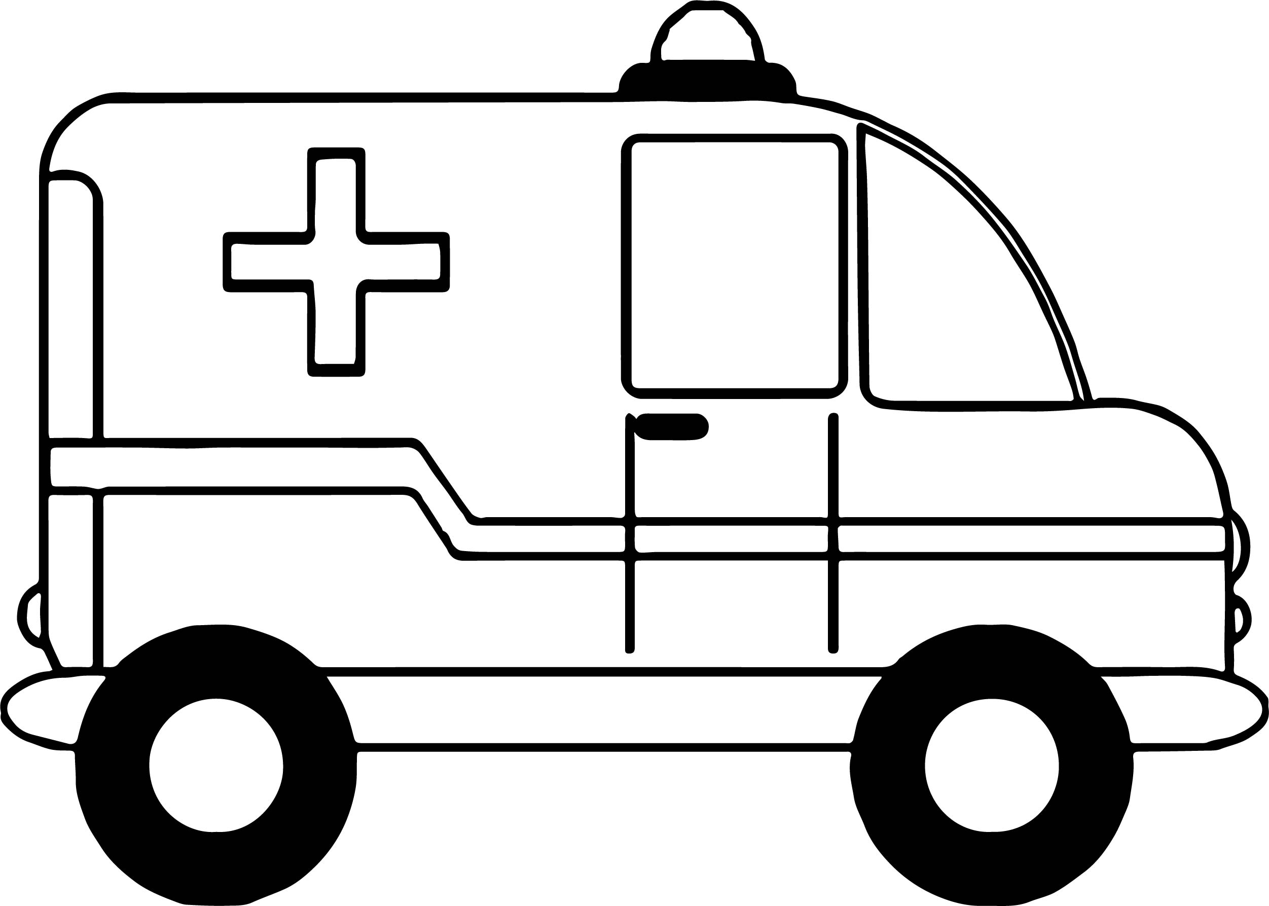 Free Printable Ambulance Coloring Pages
