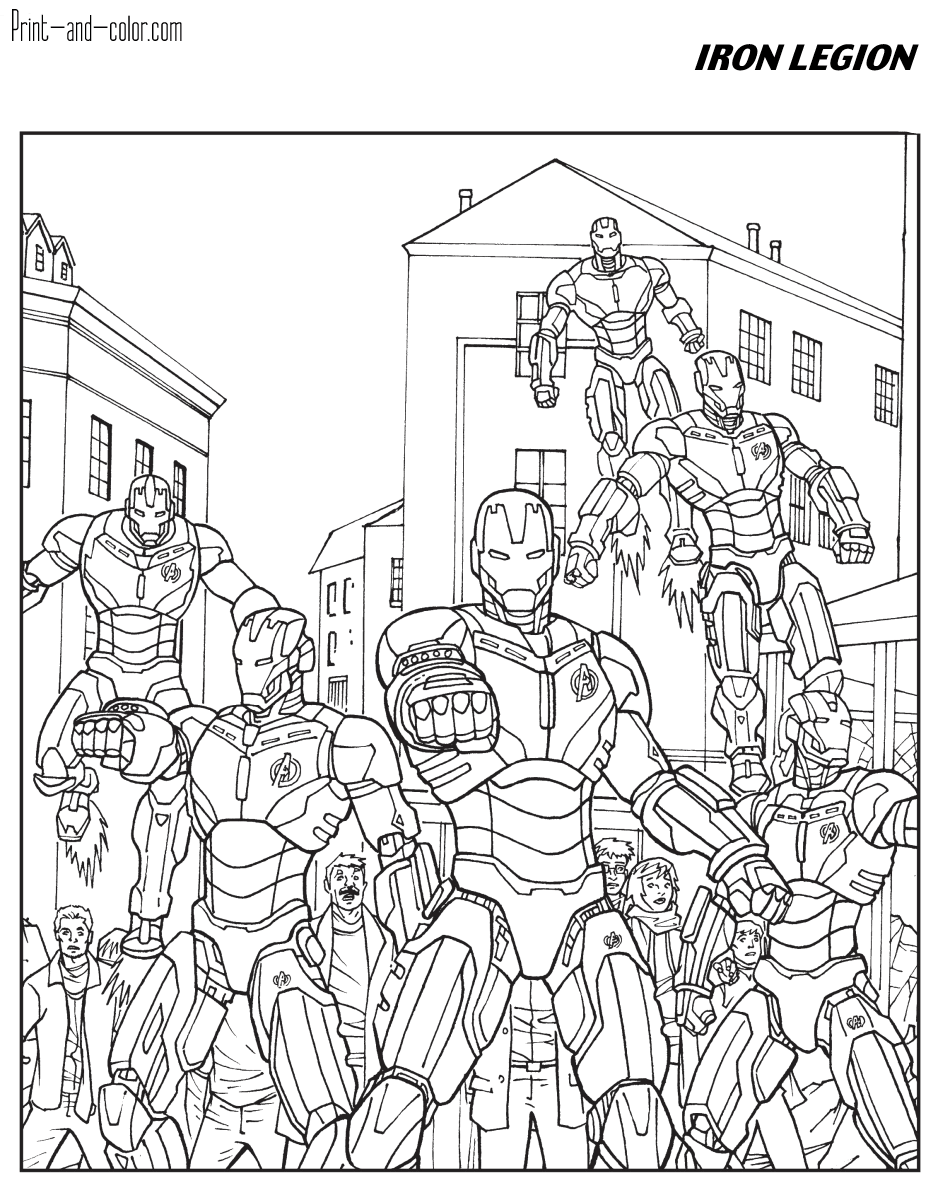 Avengers Coloring Pages Print And Color