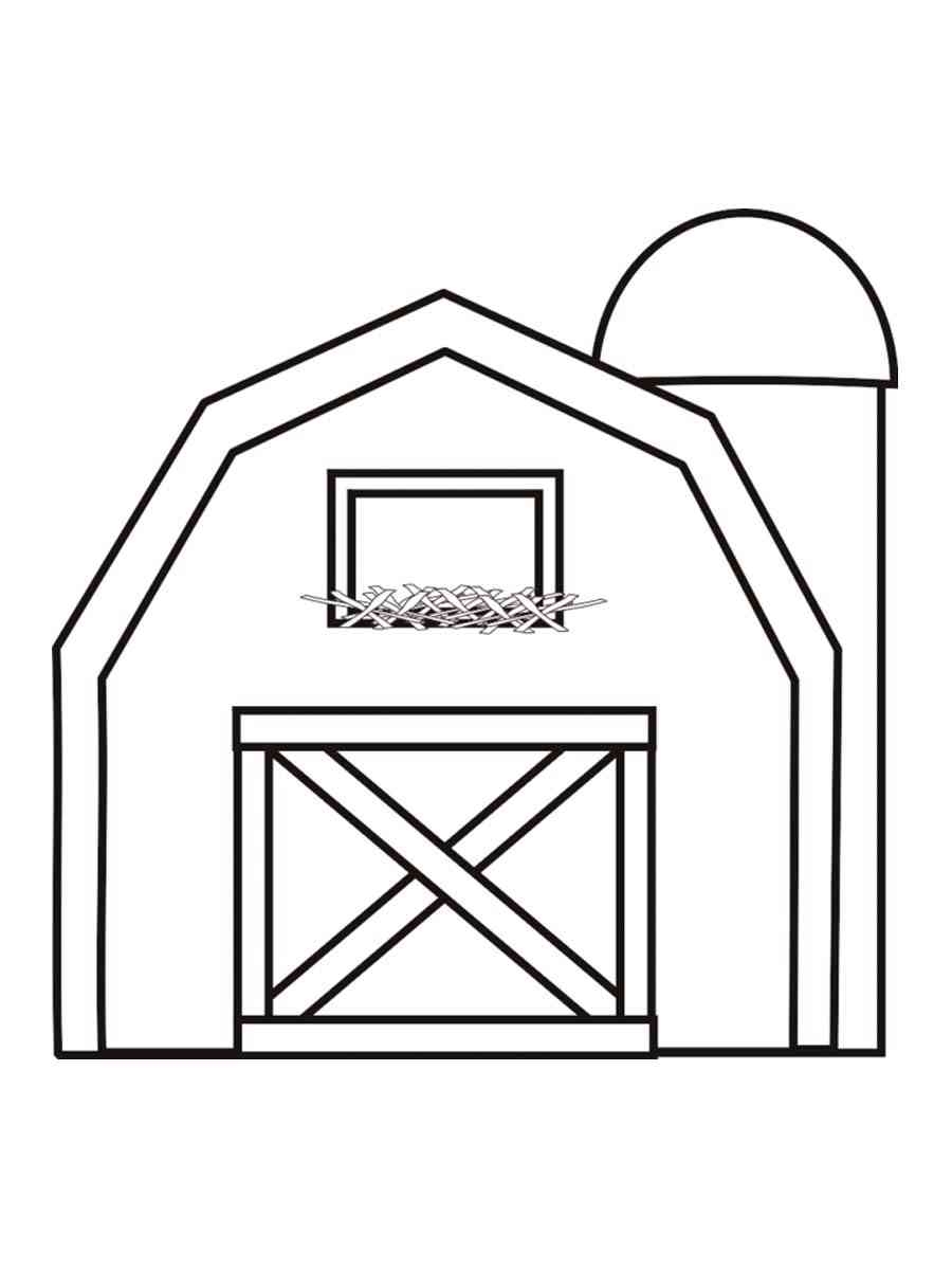 Barns Coloring Page Free Printable