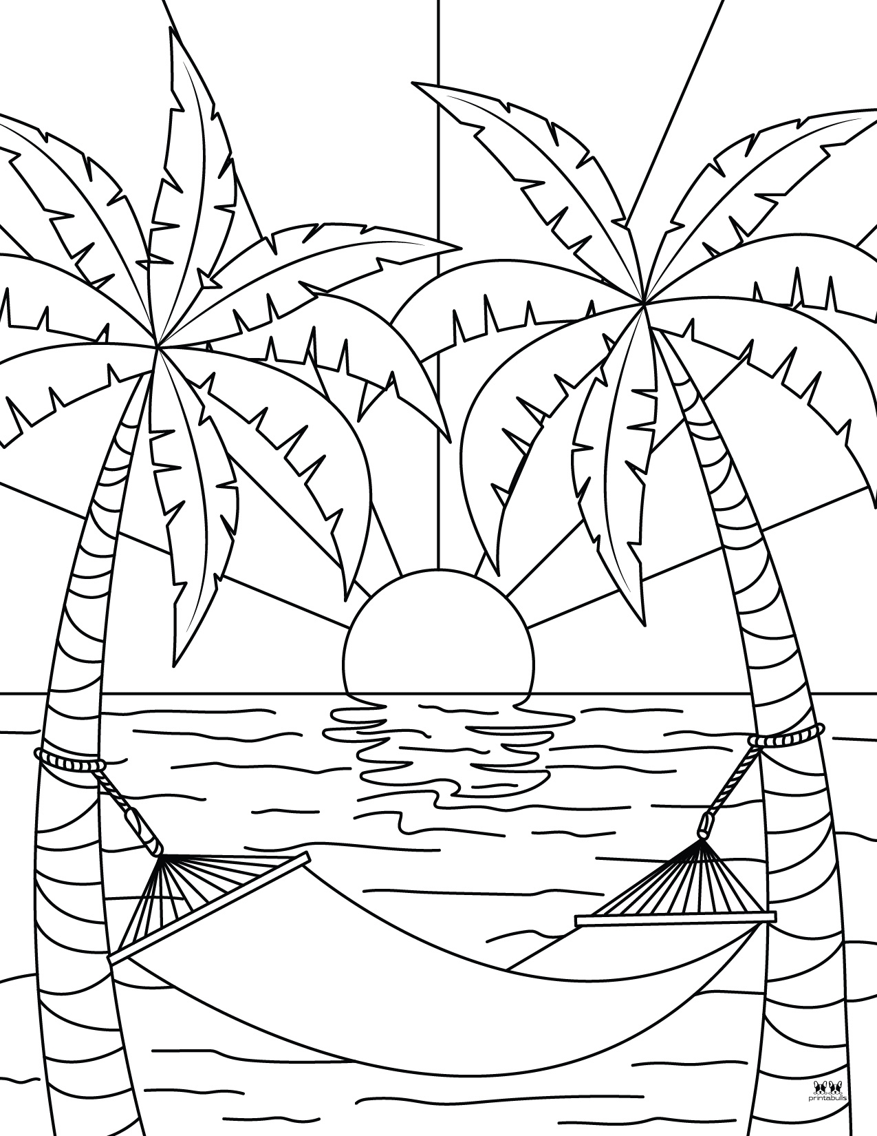 Beach Coloring Pages Printable