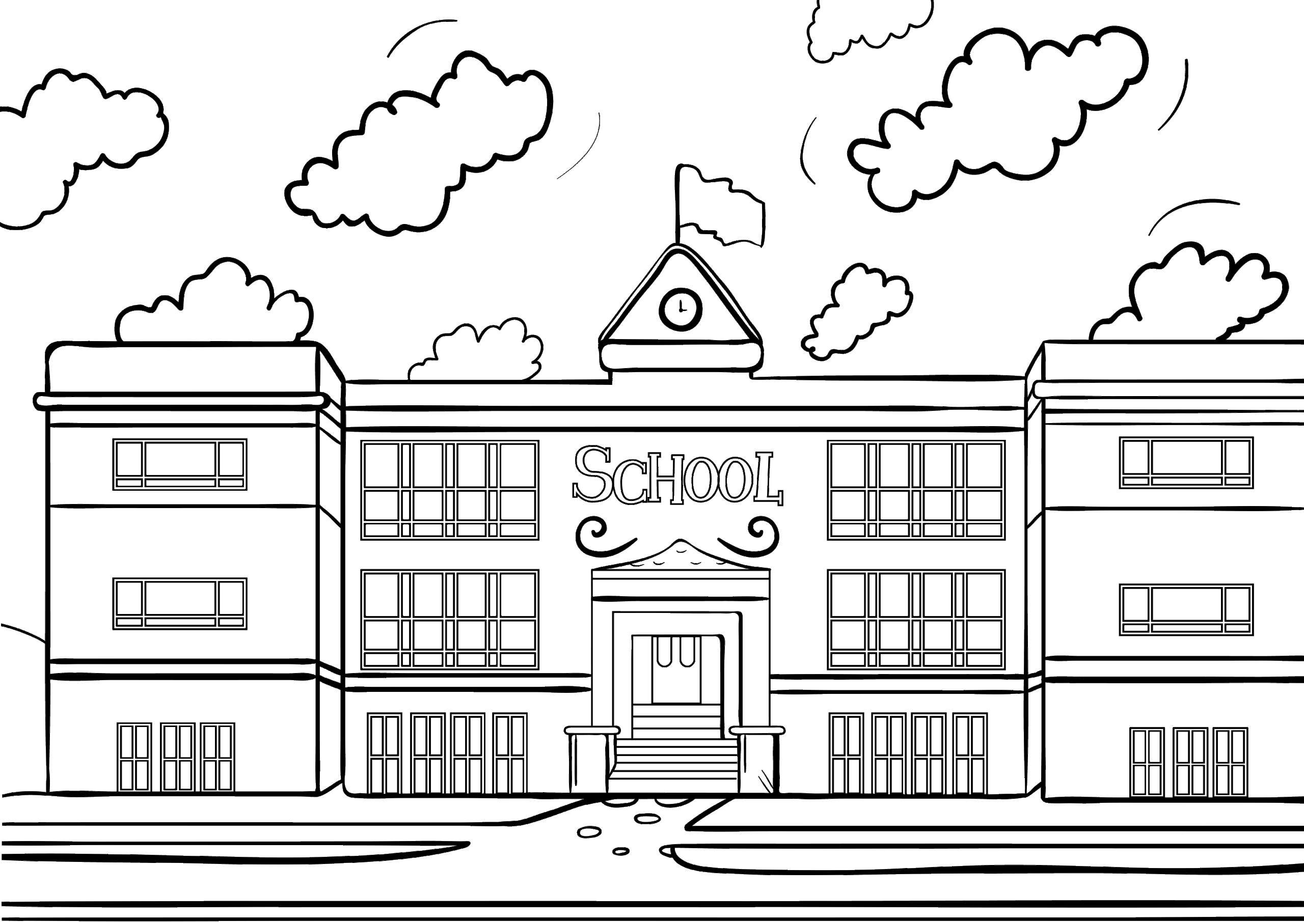 Buildings And Architecture Free Printable Coloring Pages