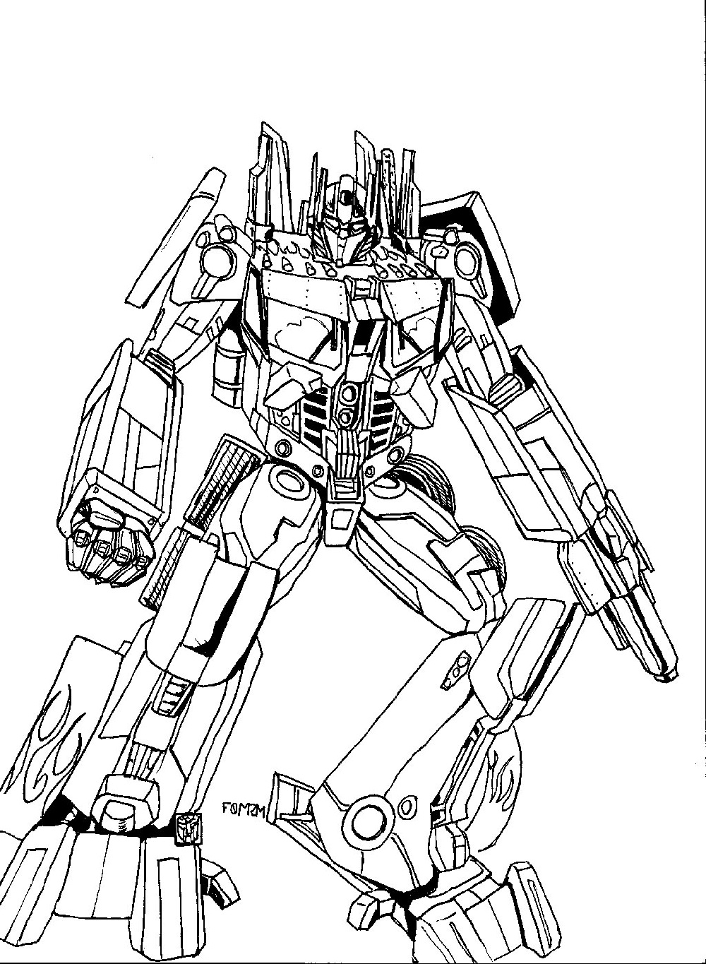 Bumblebee Transformer Printable Coloring Pages