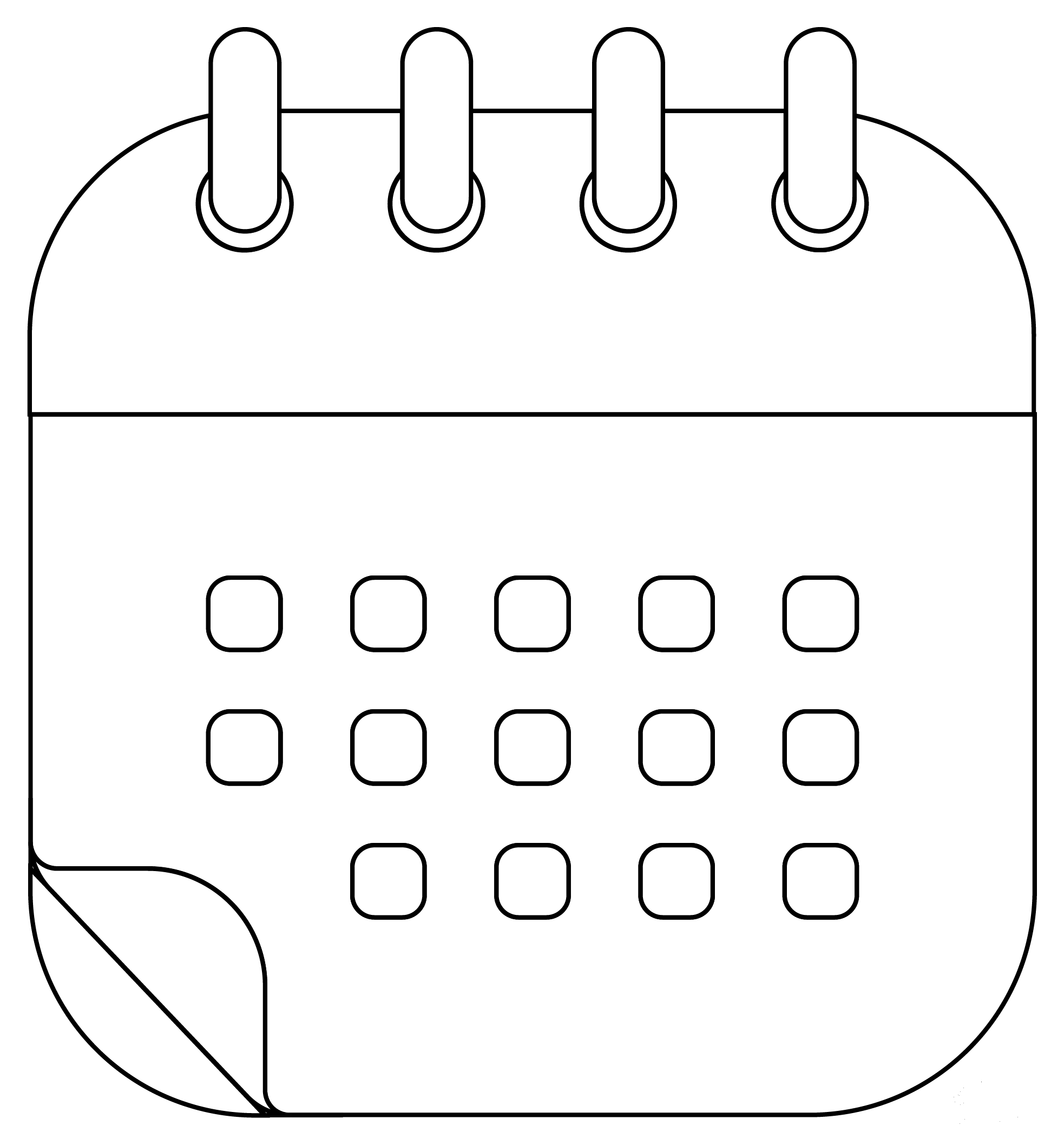Calendar Coloring Page ColouringPages