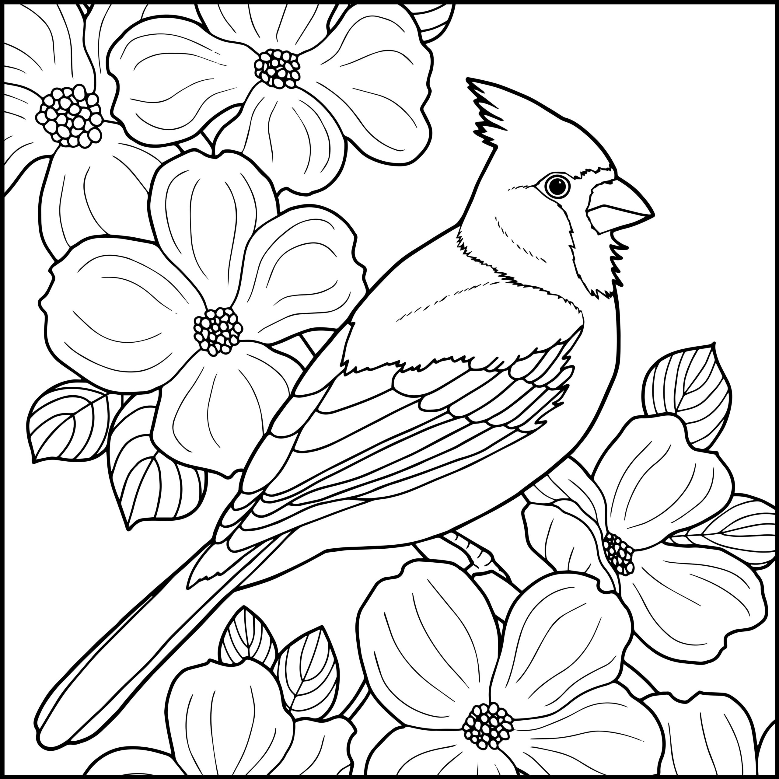 Printable Bird Coloring Pages