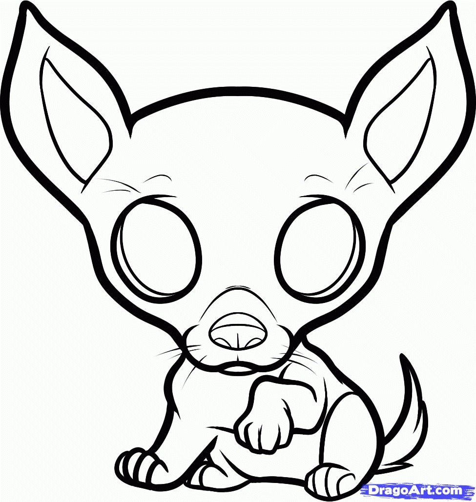 Chihuahua Coloring Page Coloring Home