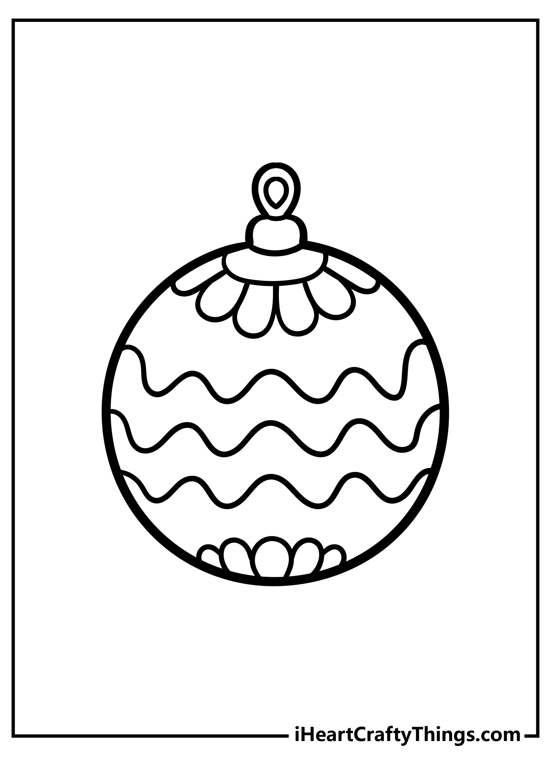 Christmas Balls Coloring Pages Coloring Home