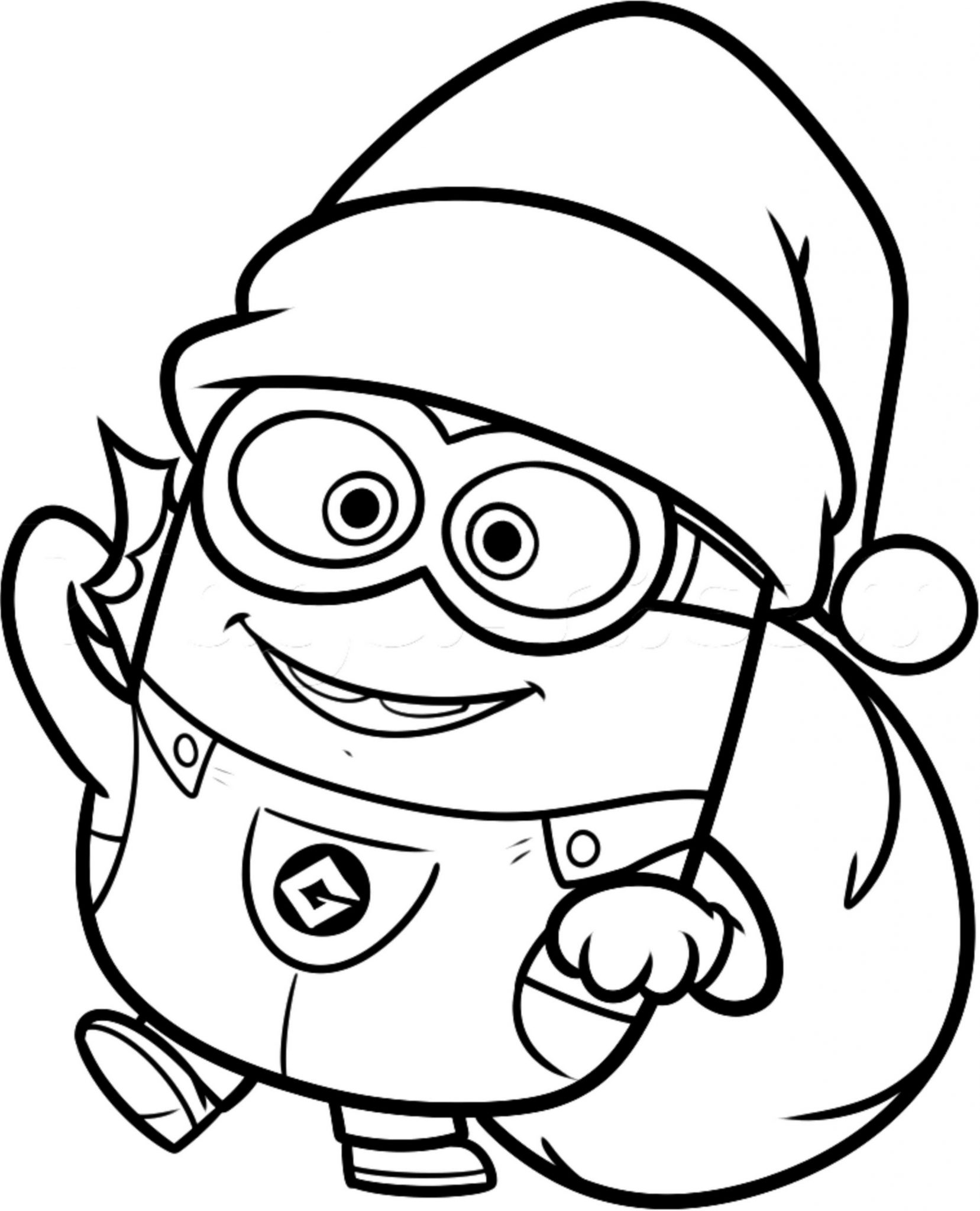 Christmas Minions Coloring Pages BestAppsForKids