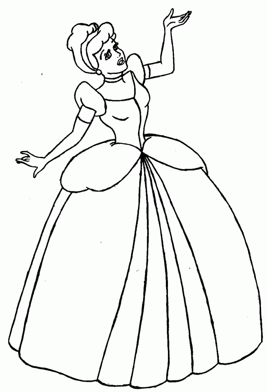 Cinderella Coloring Pages Printable