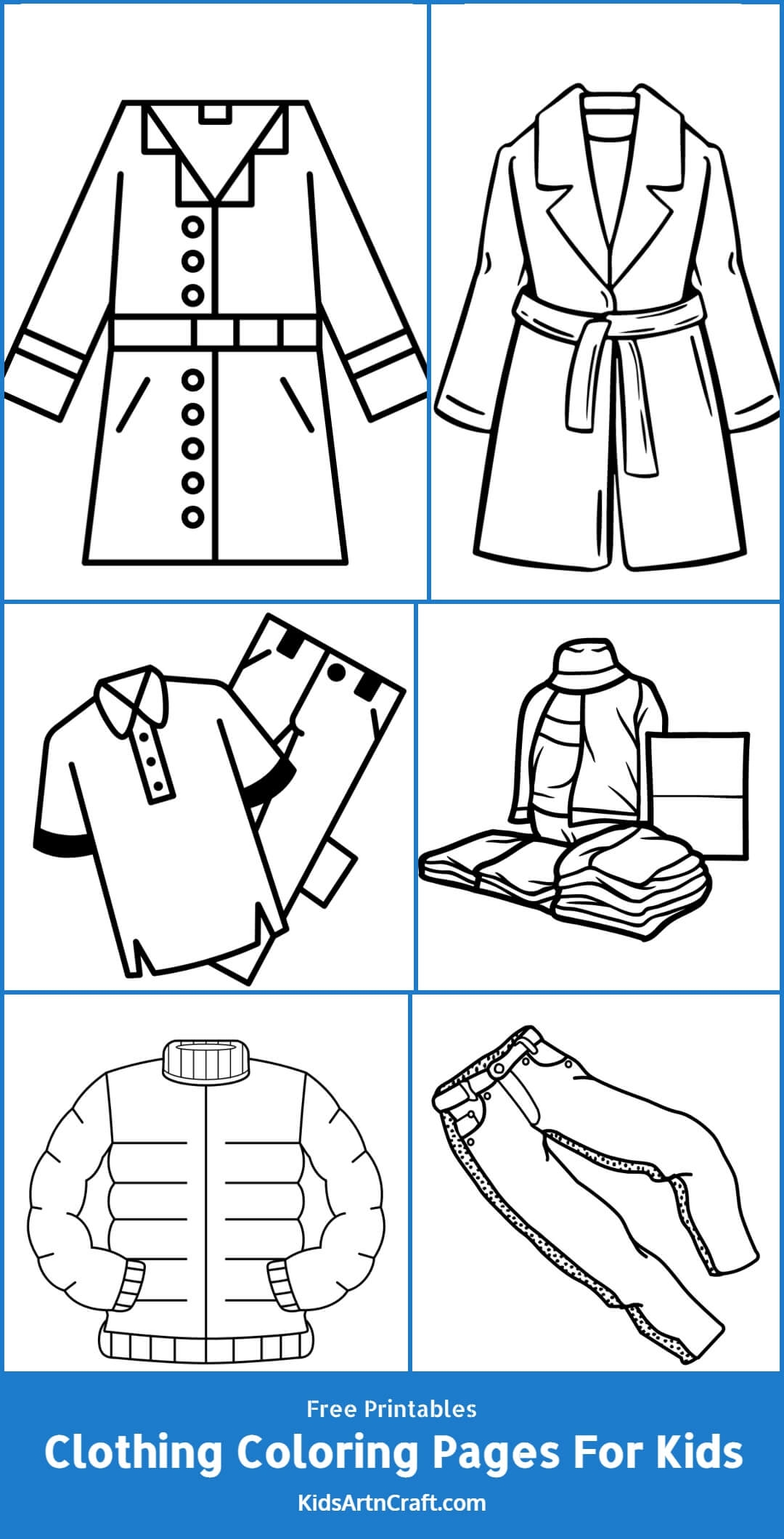 Clothing Coloring Pages For Kids Free Printables Kids Art Craft