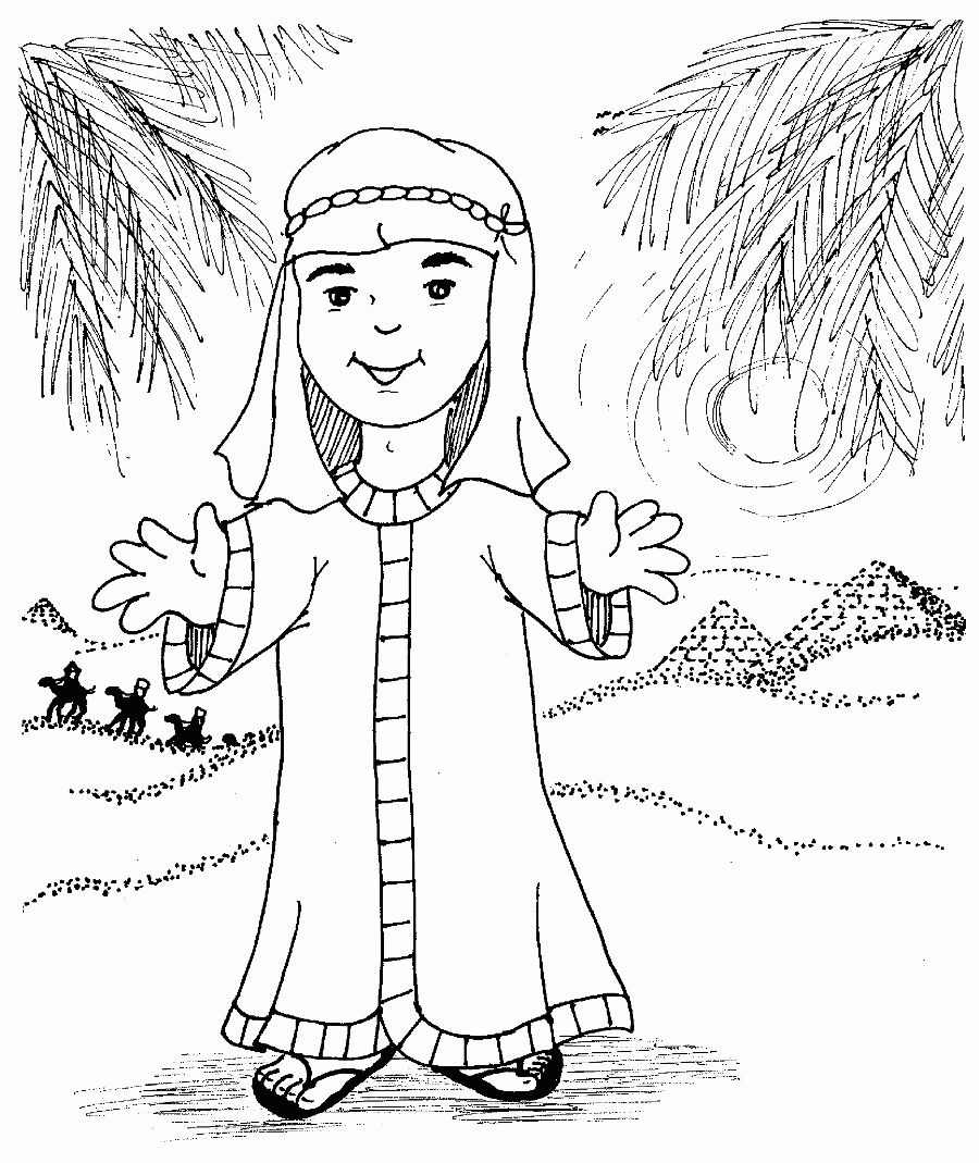 Coloring Page Joseph Coat Of Many Colors Coloring Home