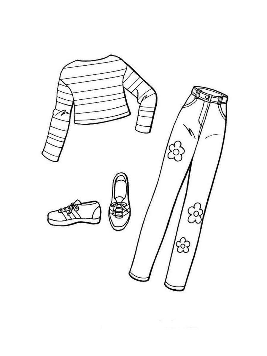 Clothing Coloring Pages Printables