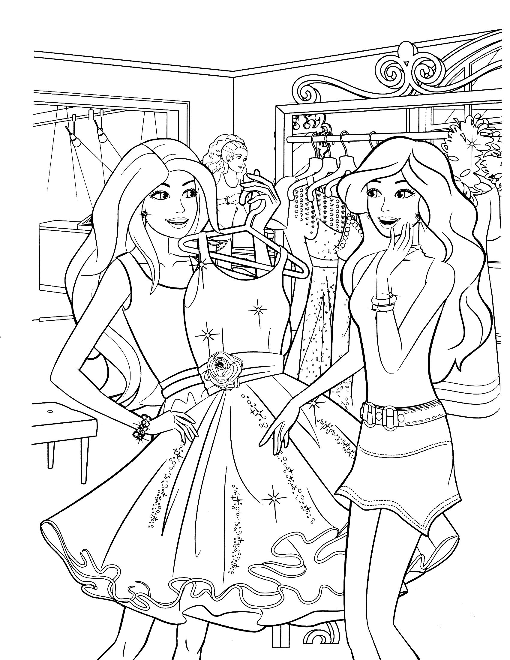 Coloringcolor Barbie Coloring Pages Barbie Coloring Cartoon Coloring Pages