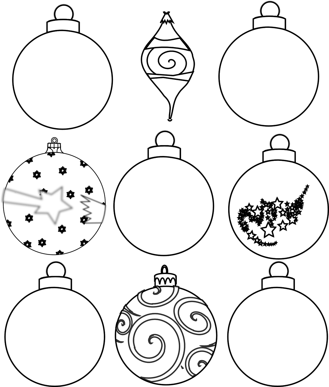 Free Printable Ornament Coloring Page