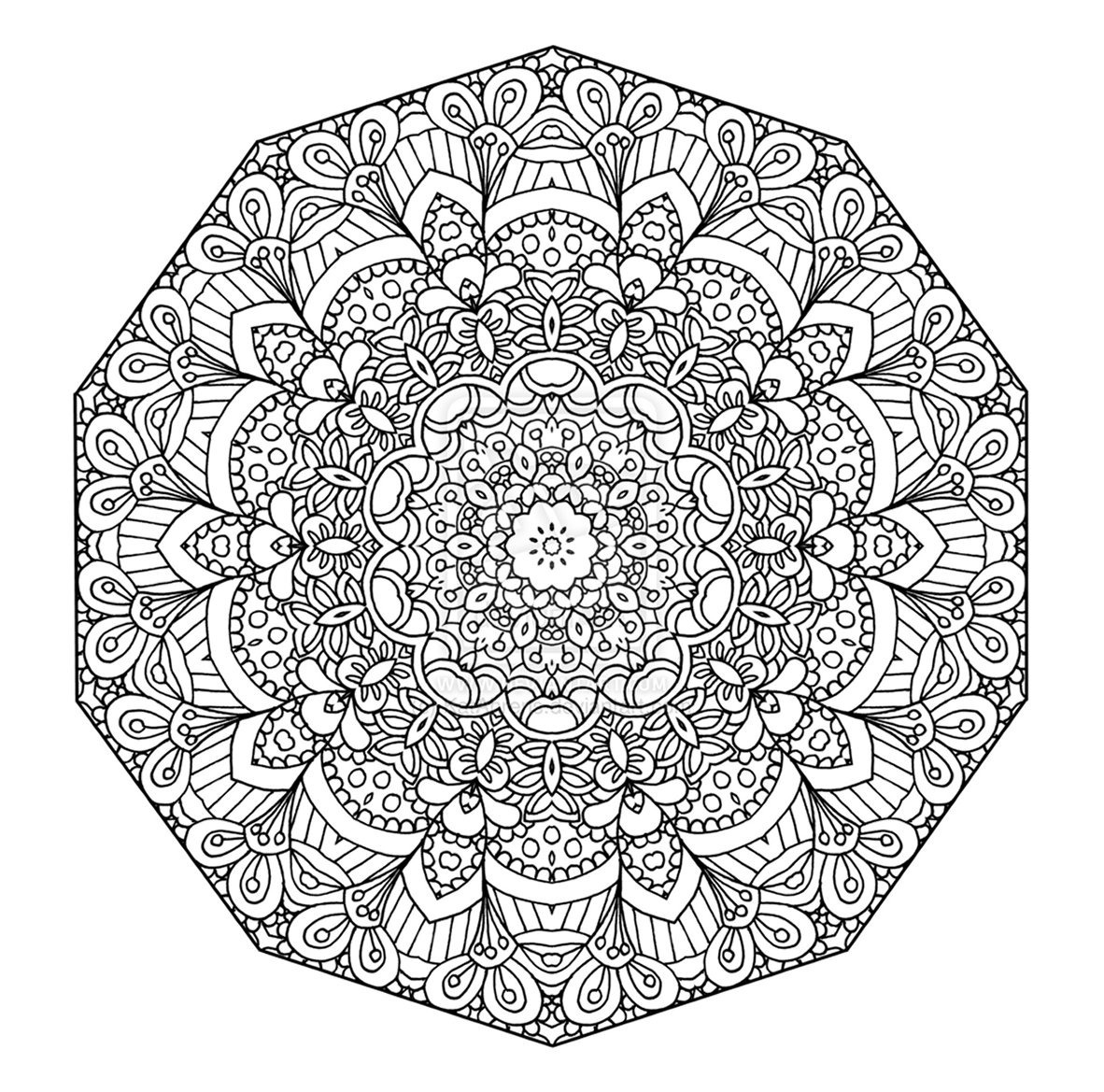 Complex Mandala Coloring Pages Printable At GetColorings Free Printable Colorings Pages To