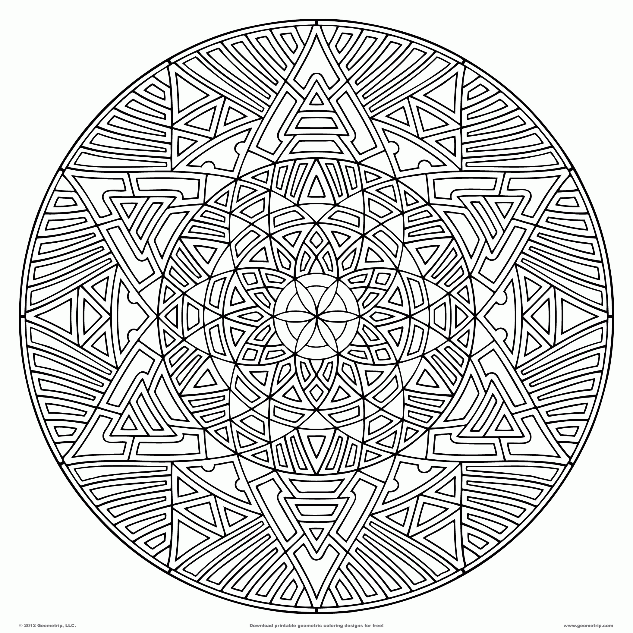 Complex Mandala Coloring Pages Printable Coloring Home