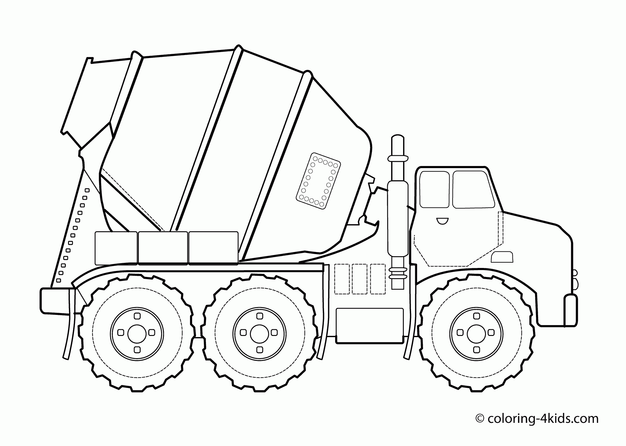 Construction Vehicles Coloring Pages Download And Print For Free