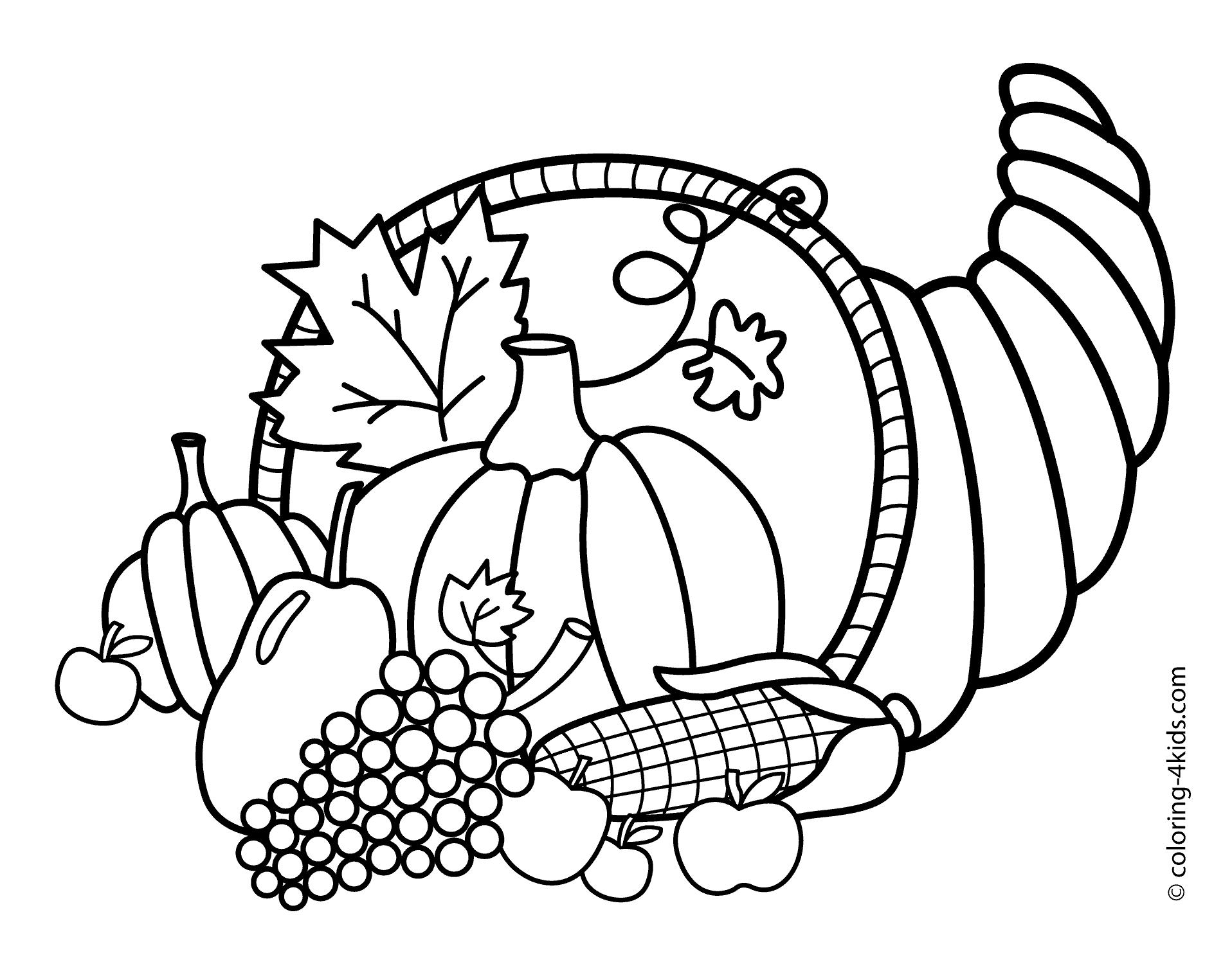 Cornucopia Coloring Pages Printable At GetColorings Free Printable Colorings Pages To