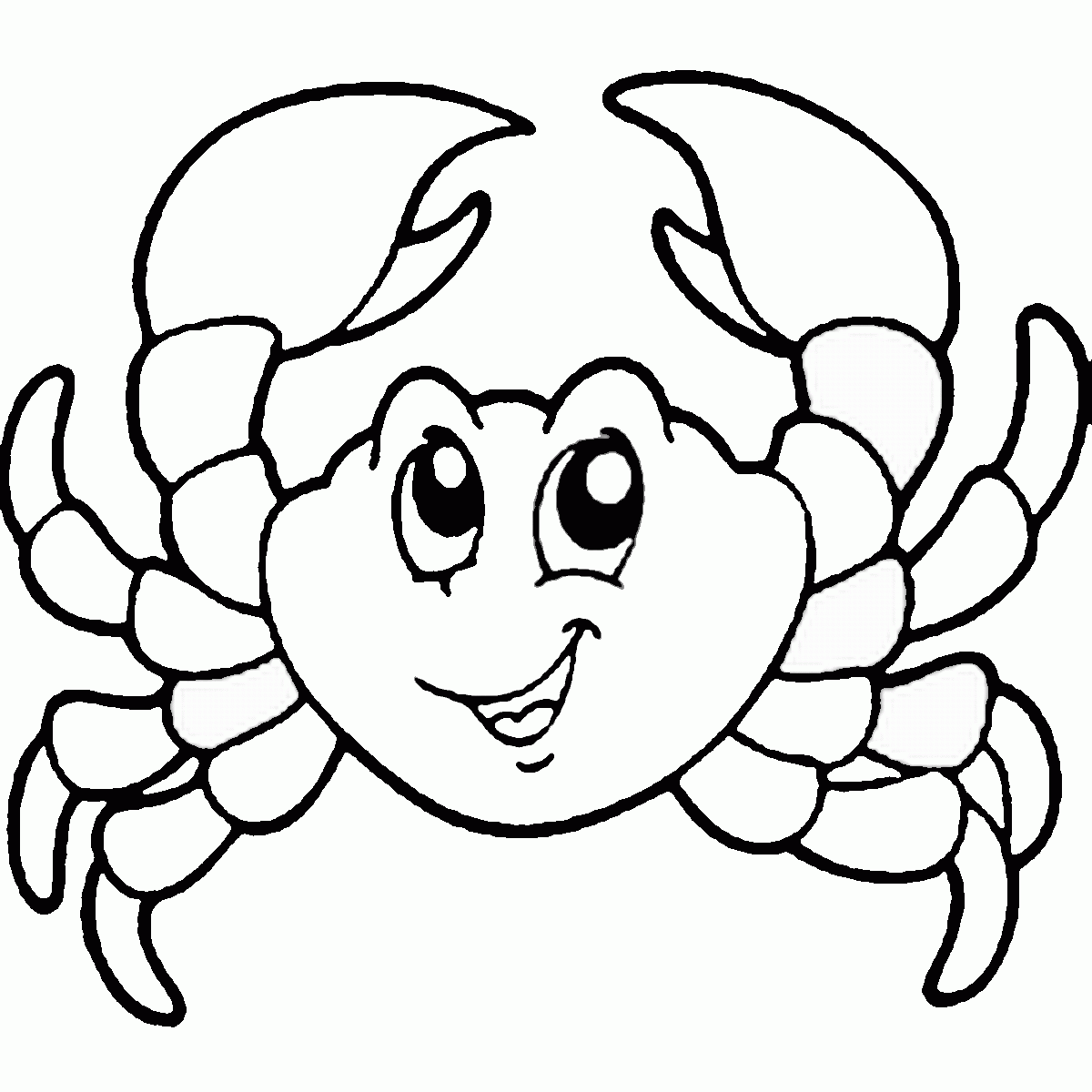 Free Printable Crab Coloring Pages