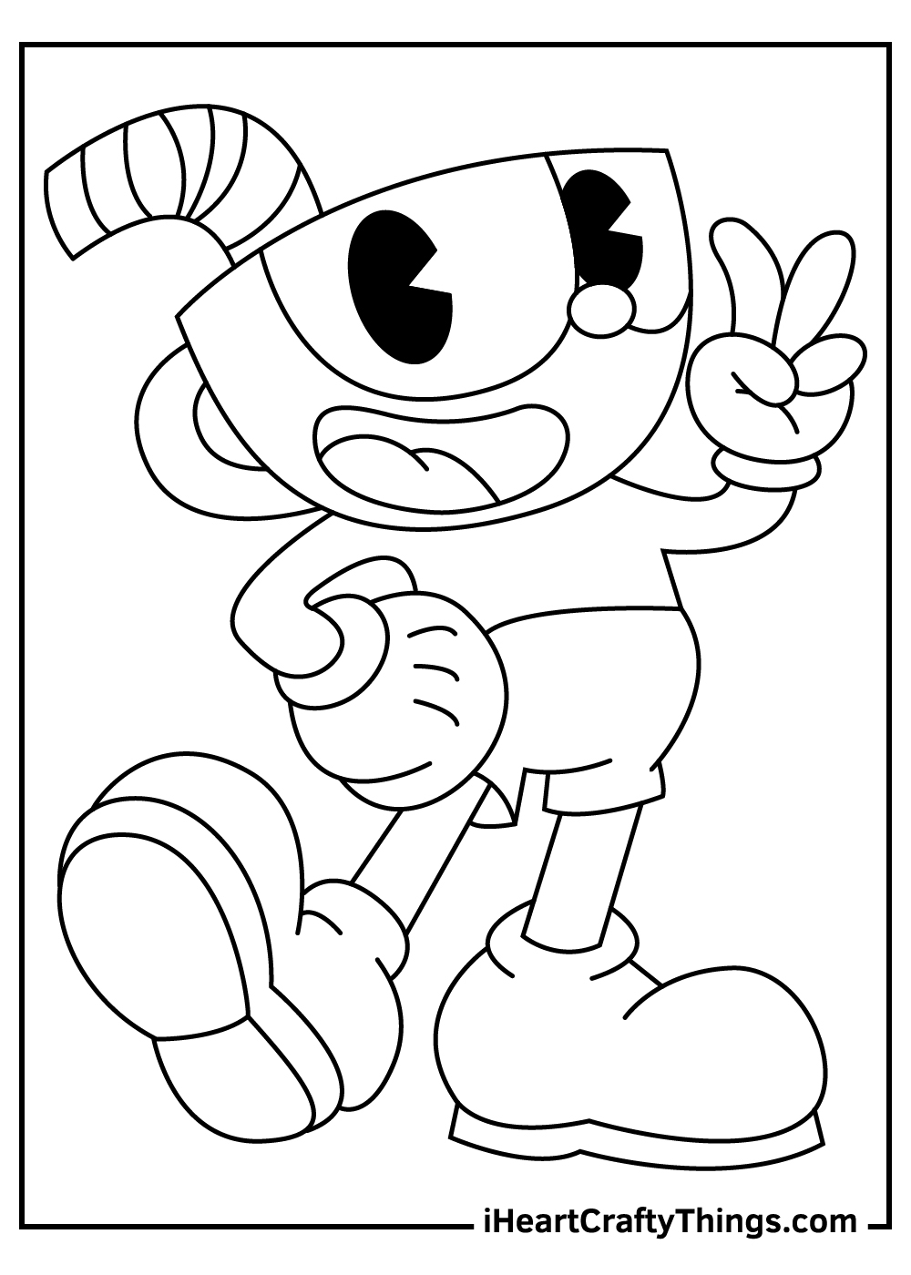 Cuphead Coloring Pages Updated 2021