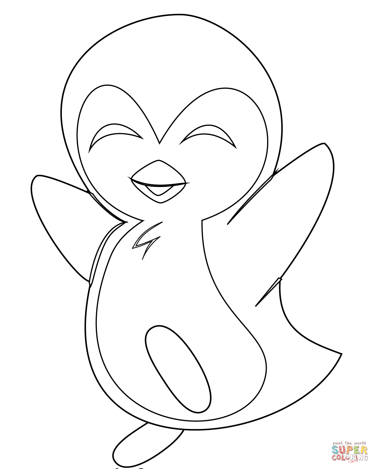 Cute Baby Penguin Coloring Page Free Printable Coloring Pages Coloring Home