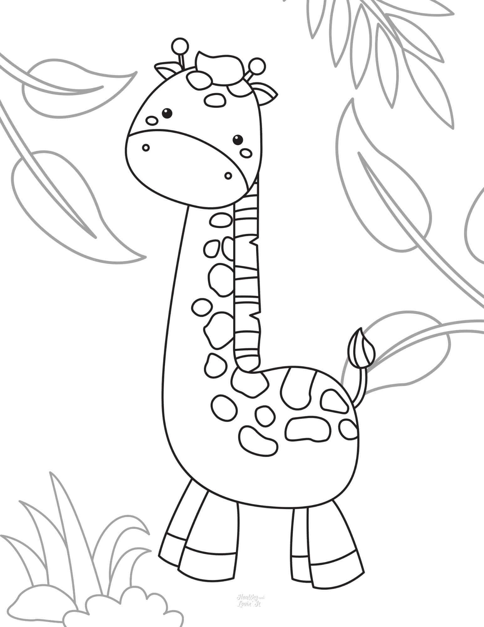 Giraffe Coloring Pages Printable