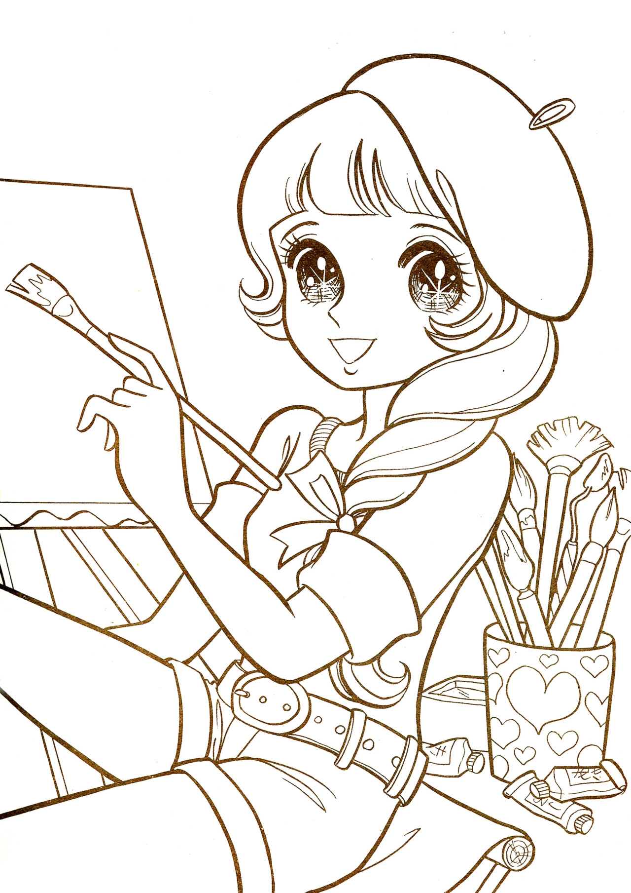 Cute Manga Coloring Pages At GetColorings Free Printable Colorings Pages To Print And Color