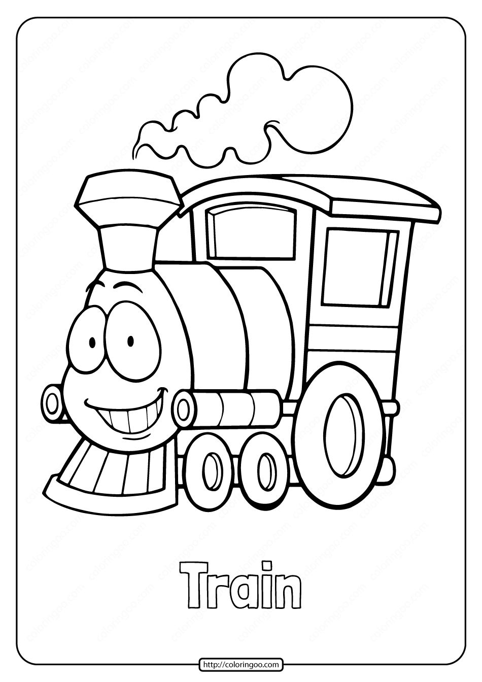 Printable Coloring Pages Train