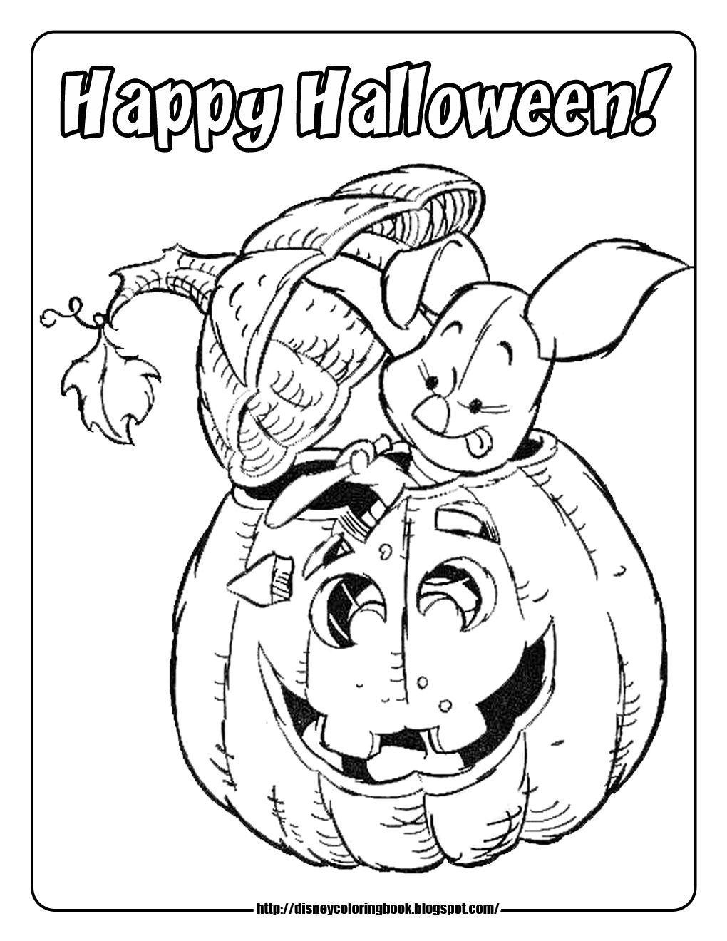 Disney Coloring Pages And Sheets For Kids Pooh And Friends Halloween 2 Free Disney Halloween