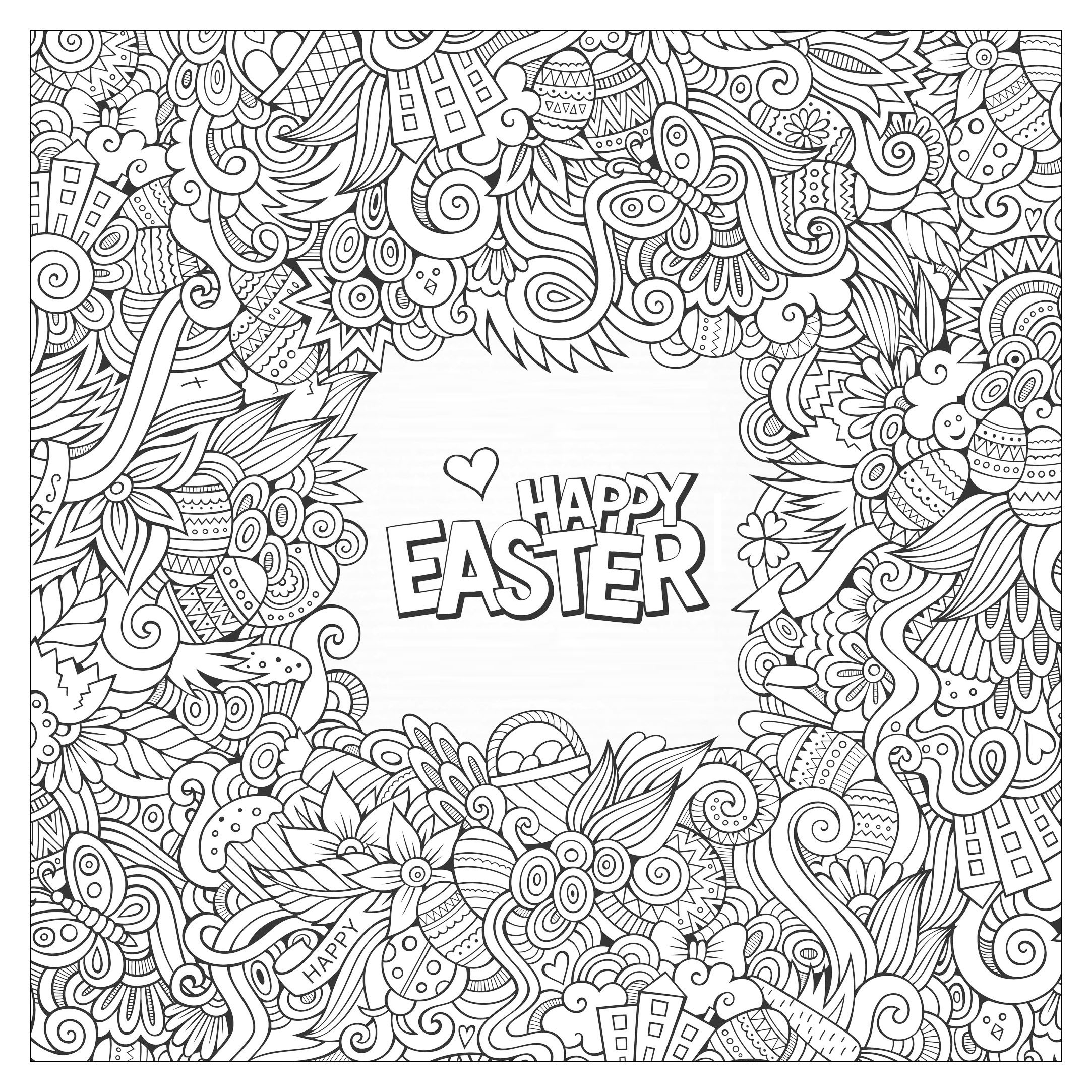 Easter Coloring Pages For Adults Best Coloring Pages For Kids