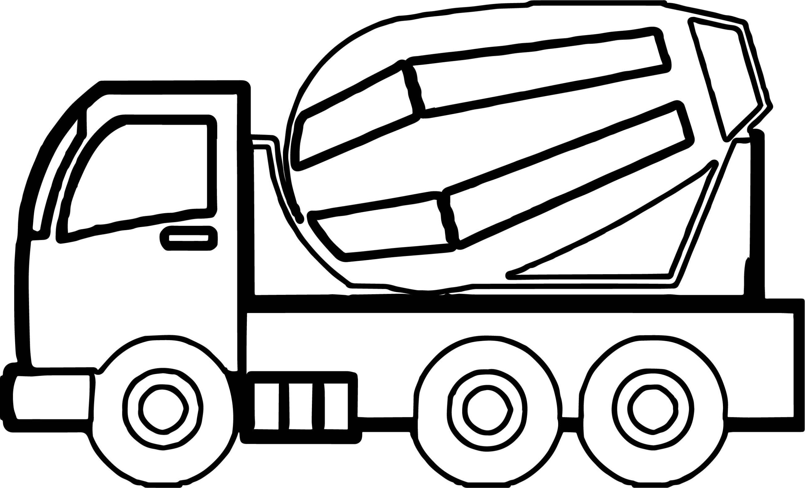 Easy Construction Vehicle Coloring Pages Dejanato